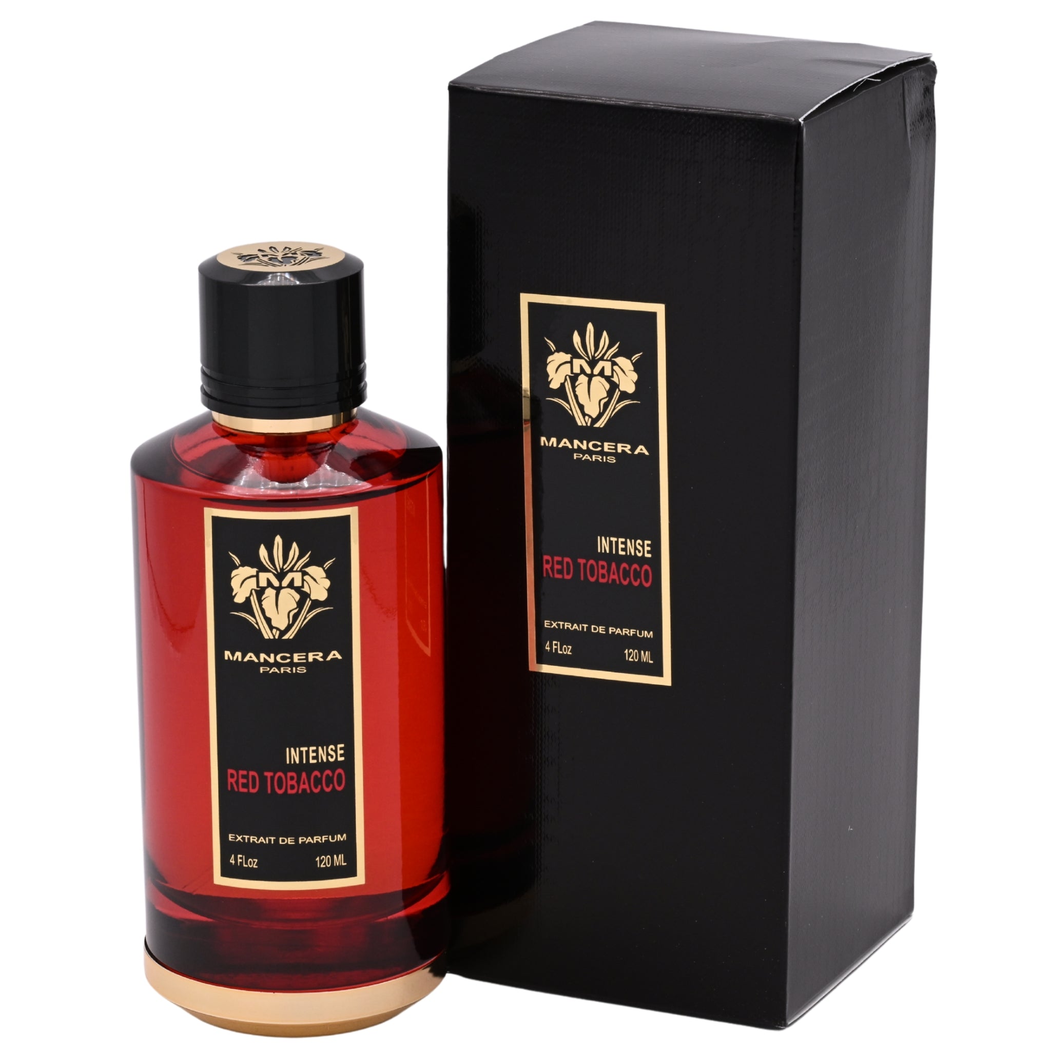Mancera Red Tobacco Intense Eau de Parfum Spray, Unisex, 4.0 oz (120 ml) – New Retail Box