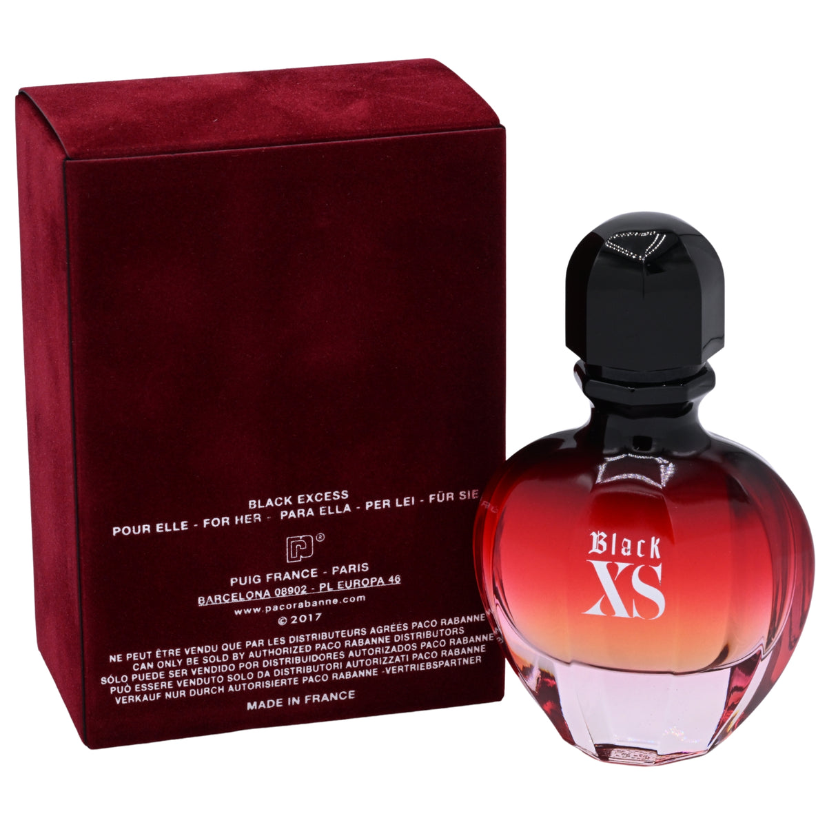 Paco Rabanne Black XS Eau de Parfum Spray for Women 1.7 oz (New in Box)
