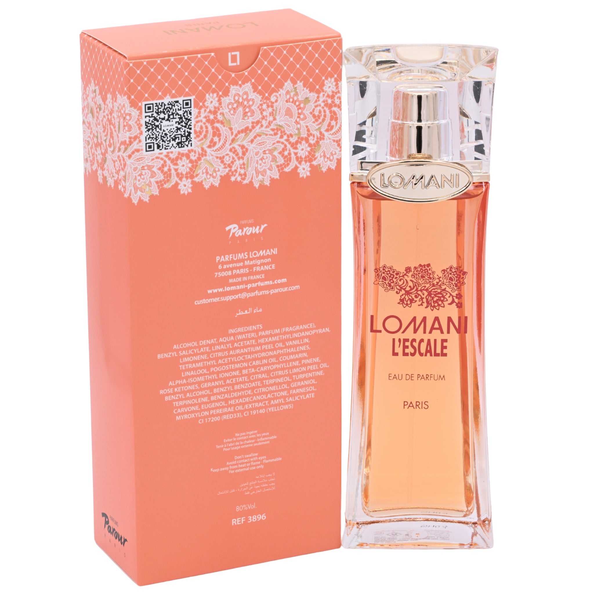 Lomani L'Escale EDP Spray Women 3.3 oz 100ml New Box
