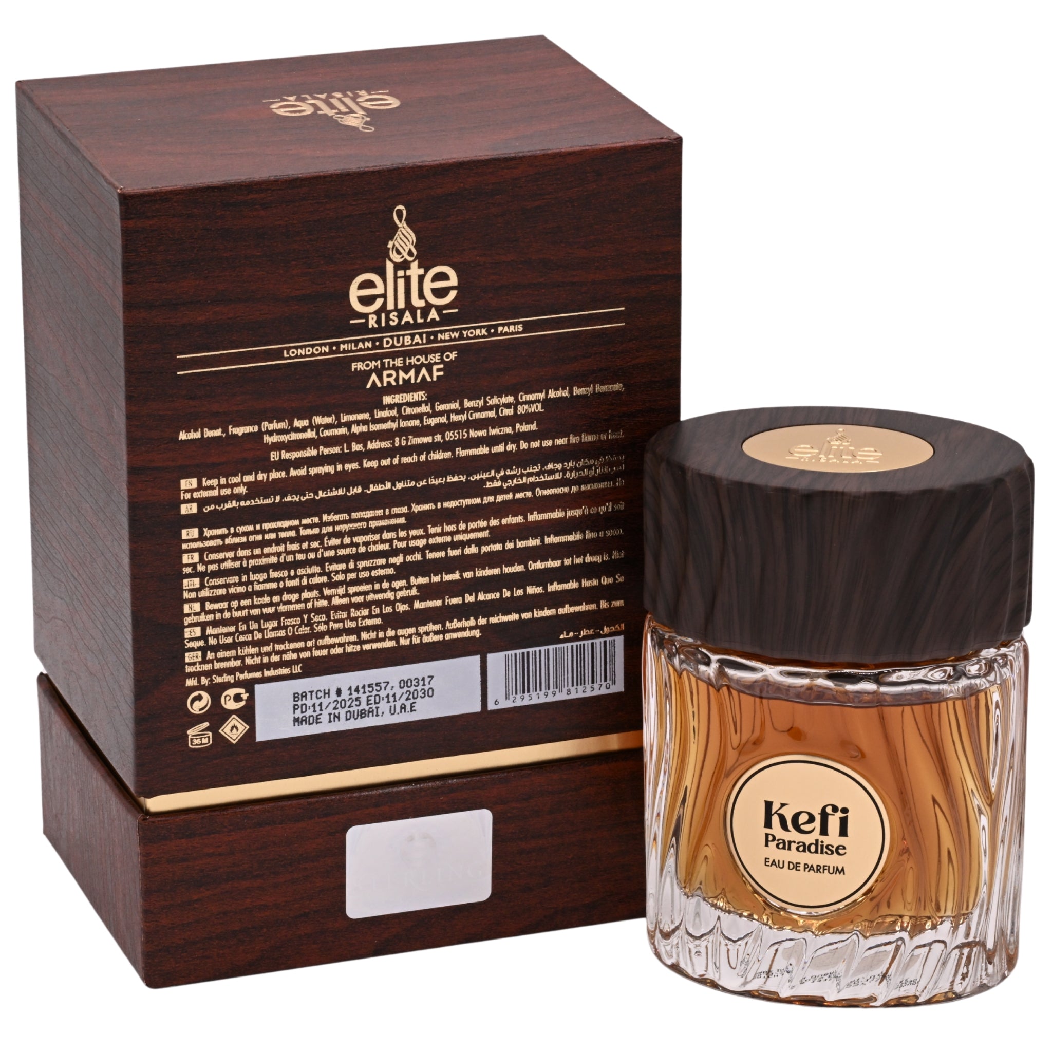 Risala Elite Kefi Paradise EDP Spray Unisex 3.4 oz New Box