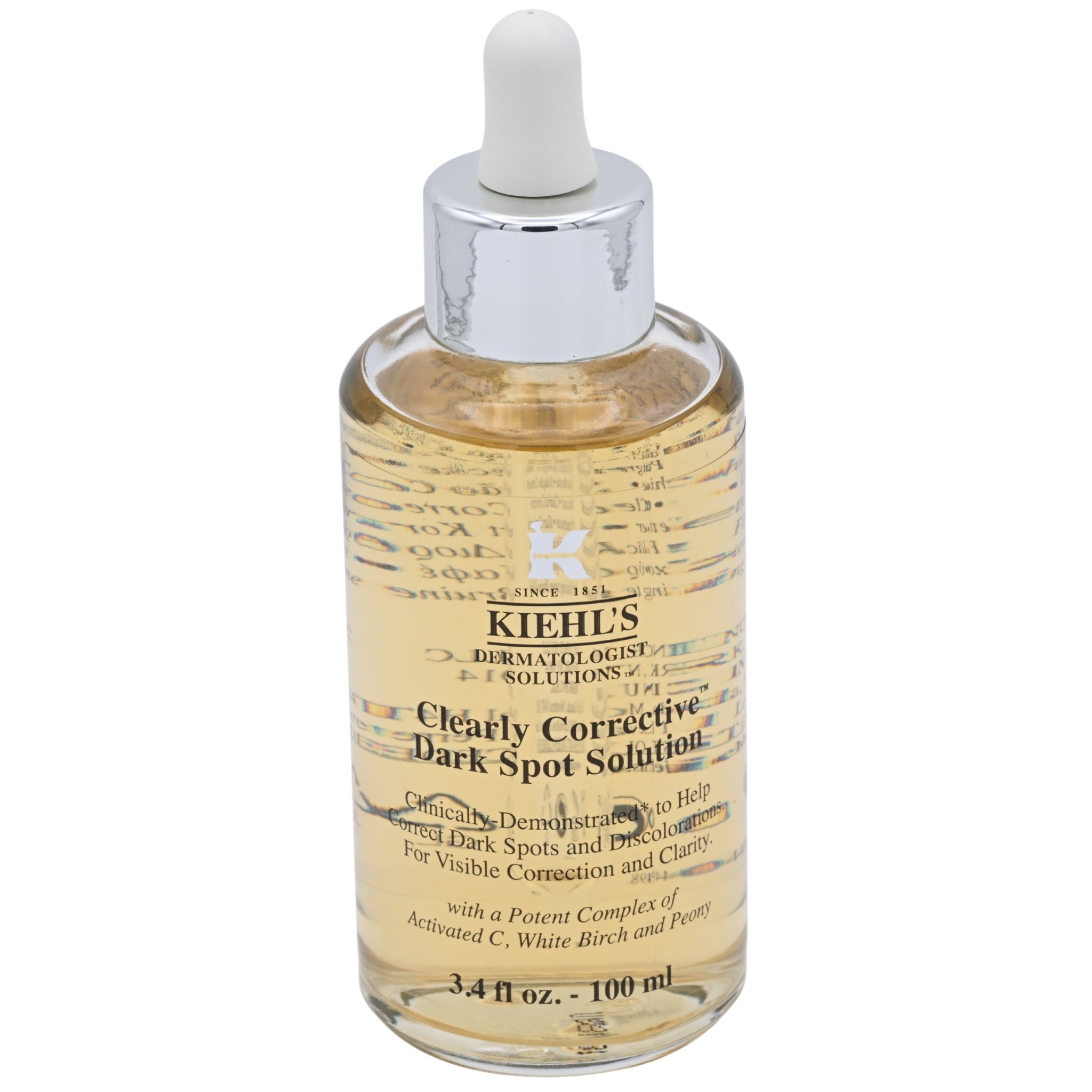 Kiehl's Clearly Corrective Dark Spot Corrector Face Serum, Unisex, 3.4 oz (New Retail Box)