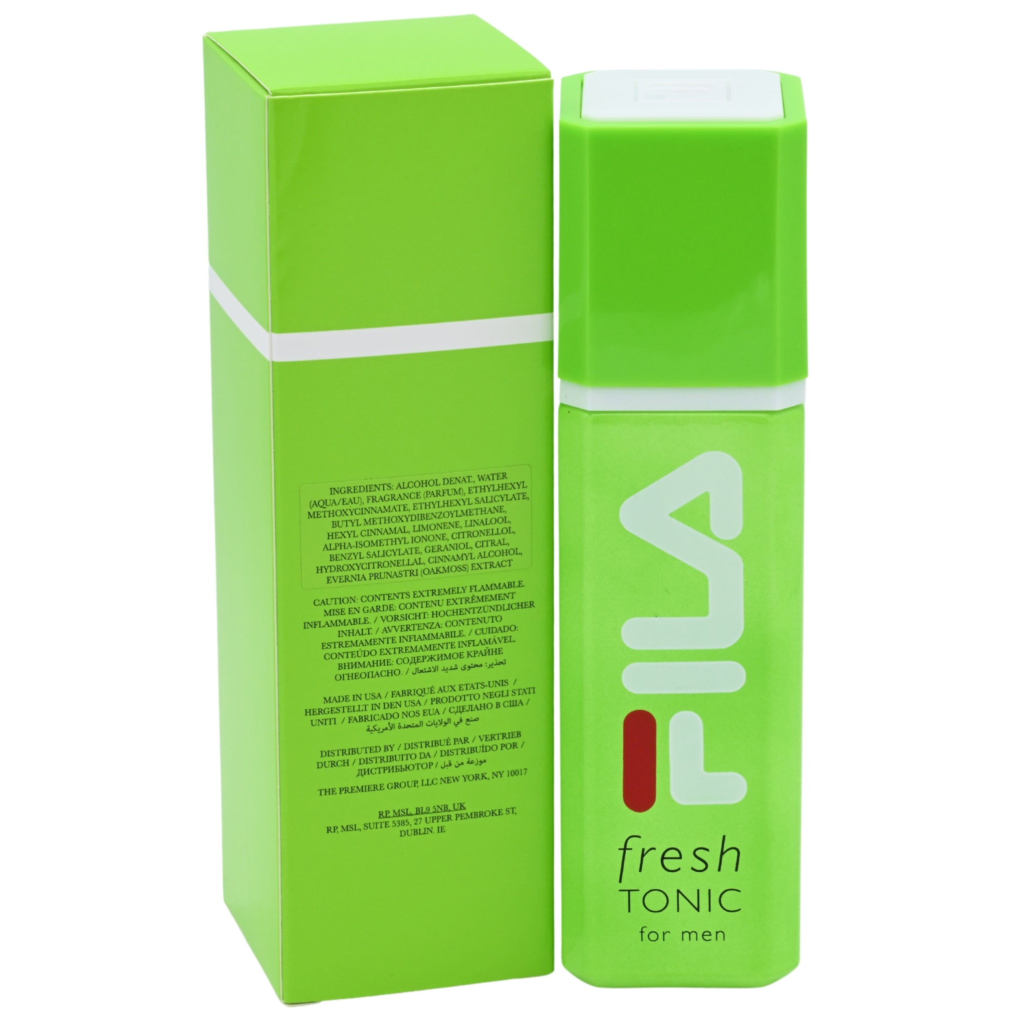 Fila Fresh Green Tonic Eau de Toilette (EDT) Spray for Men 3.4 oz by Fila