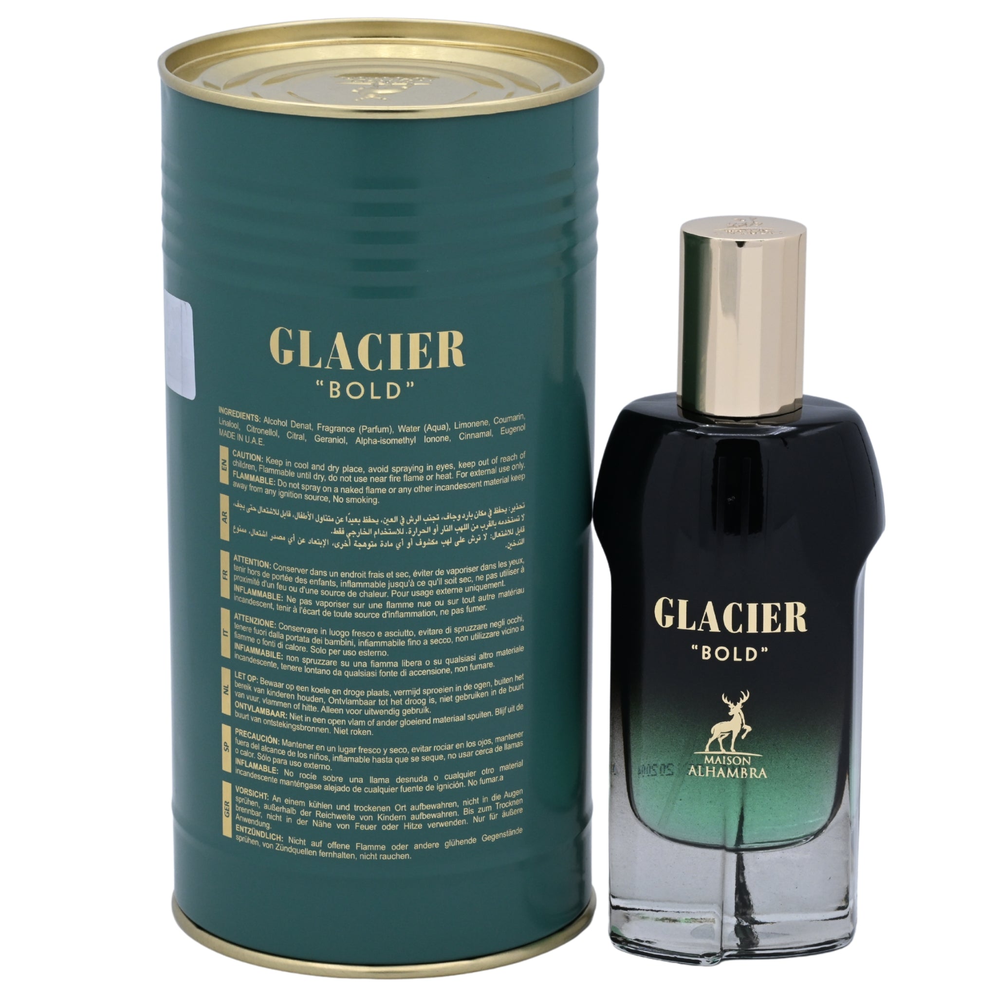 Maison Alhambra Glacier Bold EDP Spray, Unisex, 3.4 oz 100ml New Box