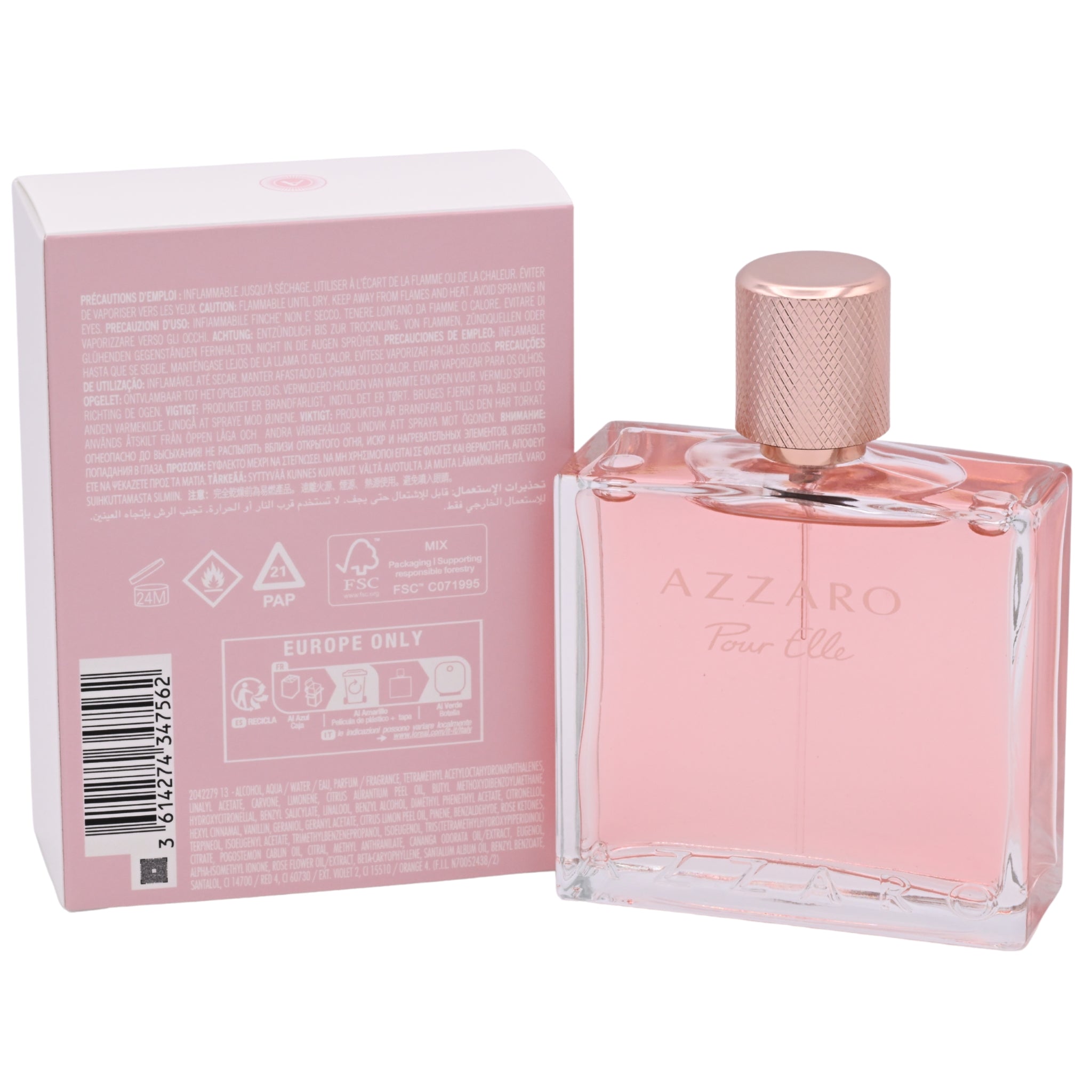 Azzaro Pour Elle Eau de Parfum Spray for Women 3.38 oz (100 ml) by Azzaro