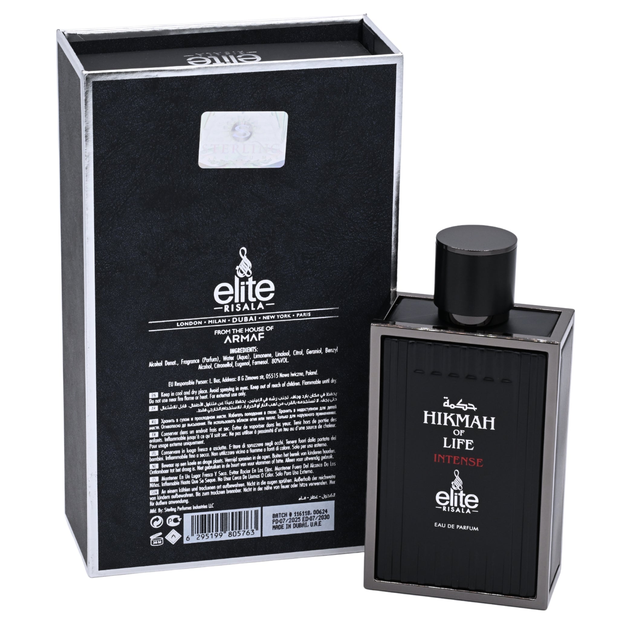 Risala Elite Hikmah Of Life Intense EDP Spray Men 3.4 oz 100ml New Box