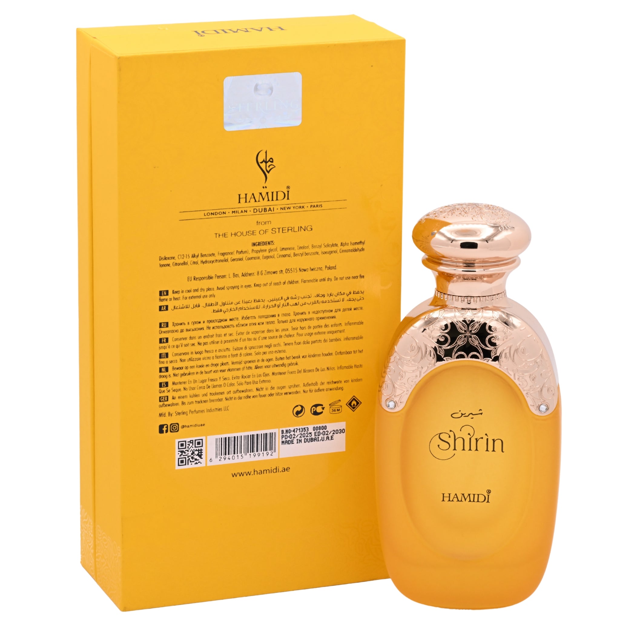 Hamidi Shirin Eau de Parfum Spray for Women 3.4 oz (100 ml) New Retail Box