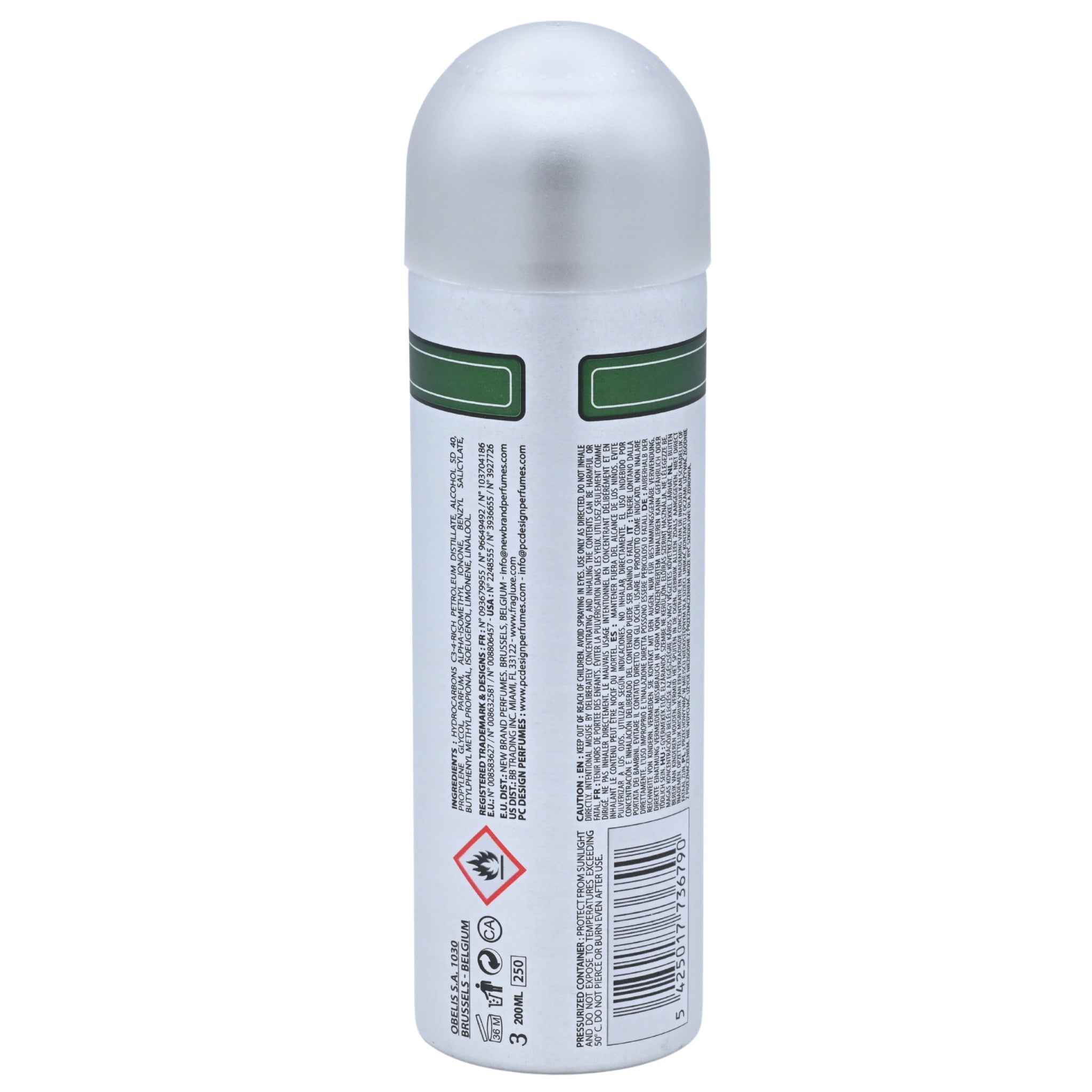 Cuba Green Deodorant Body Spray for Men 6.7 oz (200 ml) by Cuba