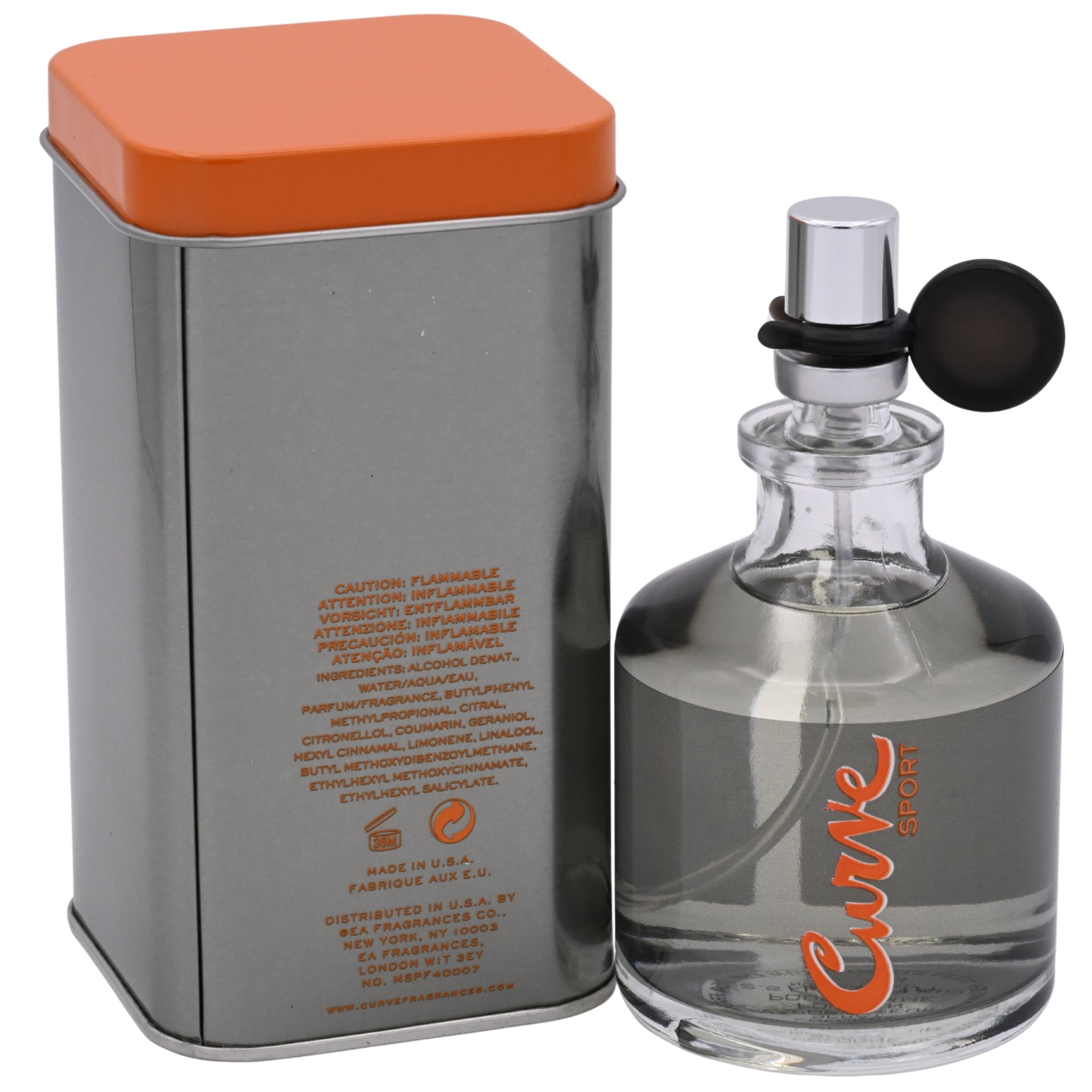 Liz Claiborne Curve Sport Eau de Cologne (EDC) Spray for Men 2.5 oz by Liz Claiborne