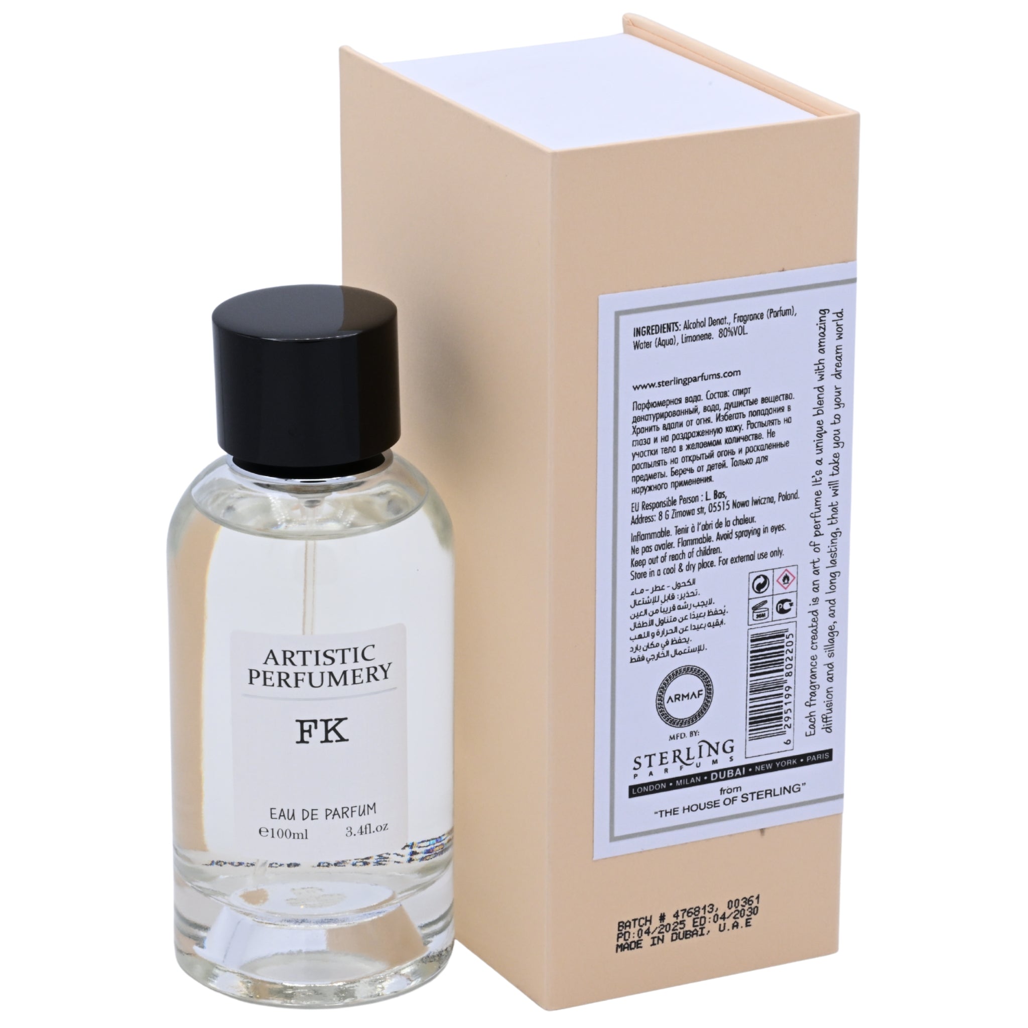 Armaf Artistic Perfumery Fk EDP Spray Women 3.4 oz 100ml New Box