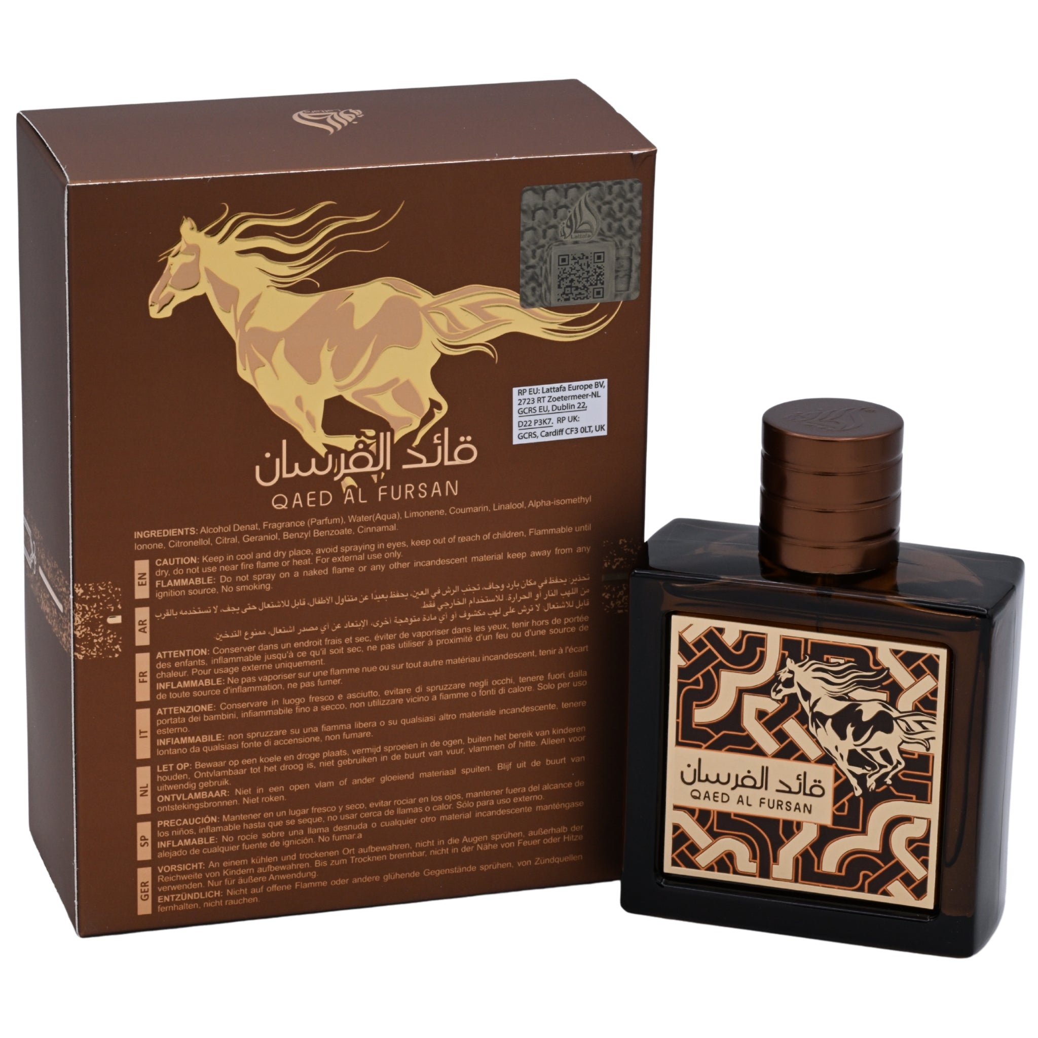 Lattafa Qaed Al Fursan Untamed Eau de Parfum Spray for Men 3.04 oz (100 ml)