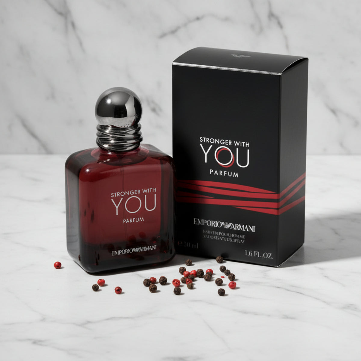 Armani Emporio Armani Stronger With You Parfum Spray for Men 1.7 oz (50 ml) New in Retail Box