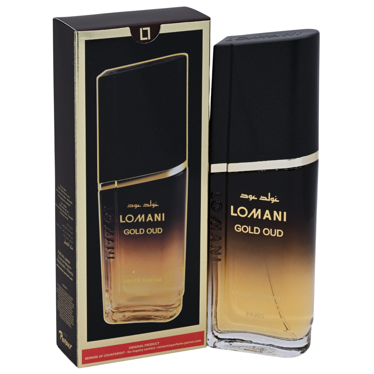 Lomani Gold Oud EDP Spray Men 3.3 oz 100ml New Box
