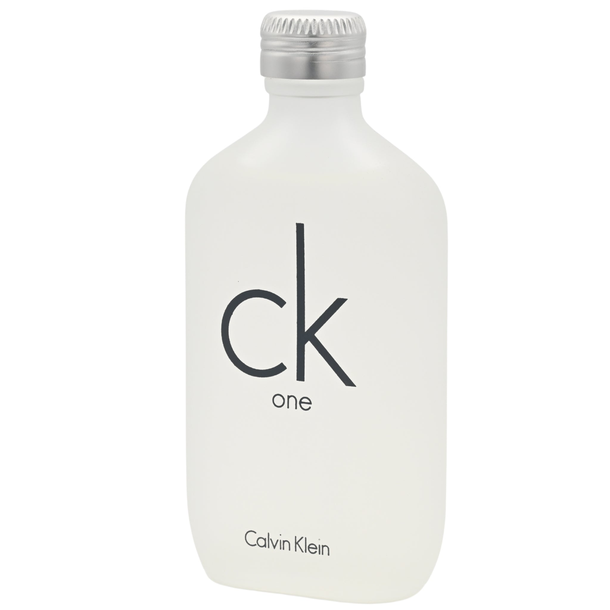 Calvin Klein CK One perfume bottle on a white background