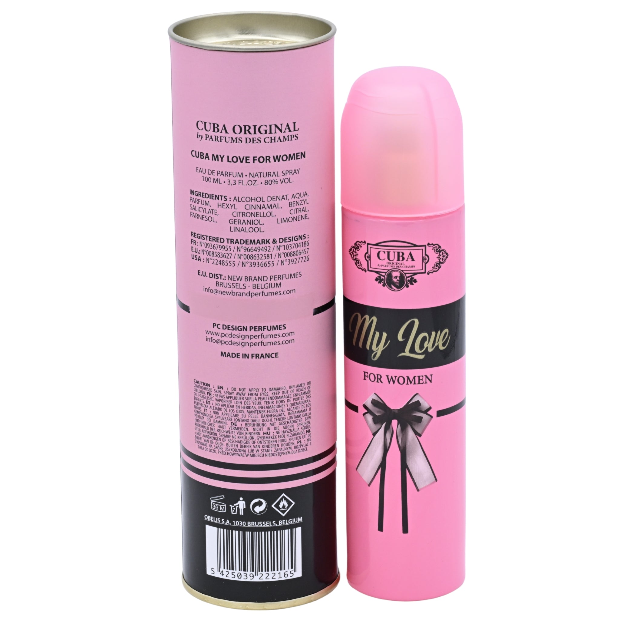 Cuba My Love Eau de Parfum Spray for Women 3.3 oz (100 ml) by Cuba