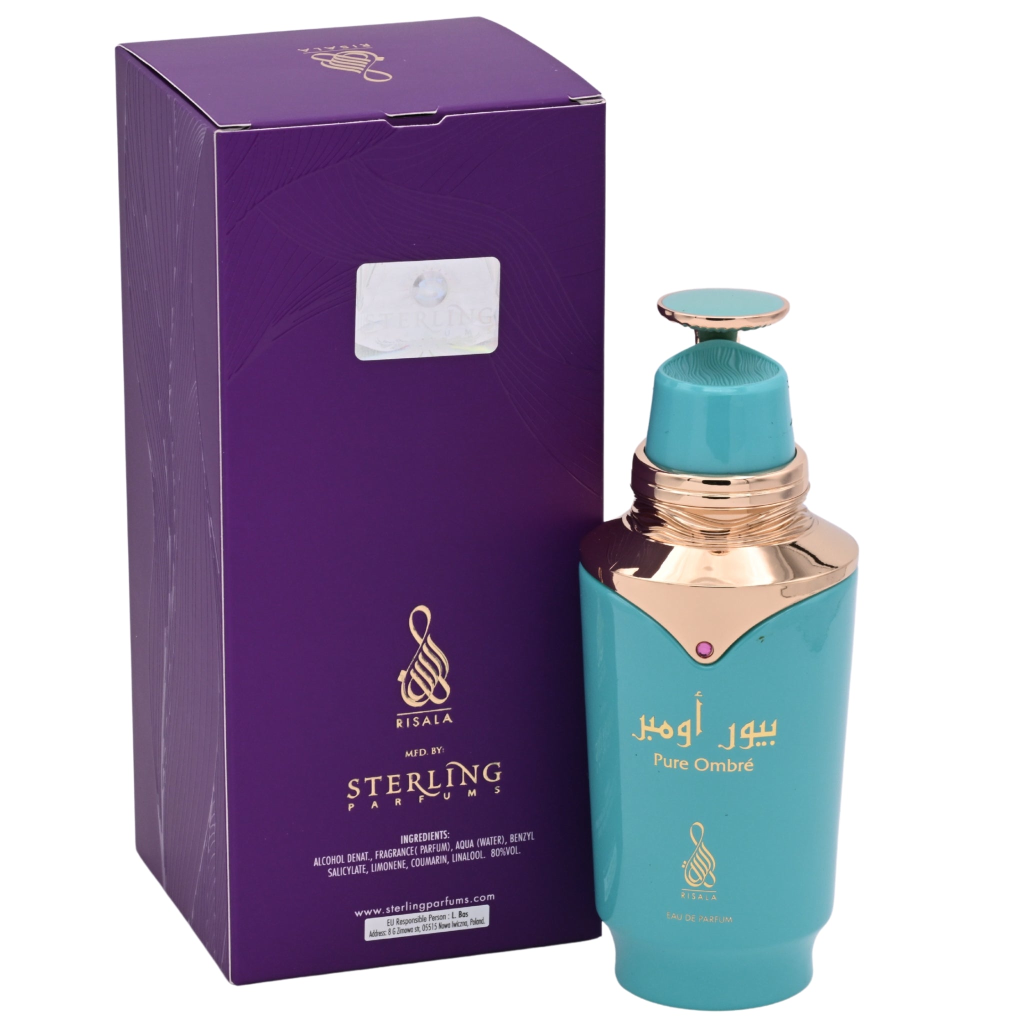 Risala Pure Ombre Eau de Parfum (EDP) Unisex Spray 3.3 /3.4 oz / 100 ml, by Risala