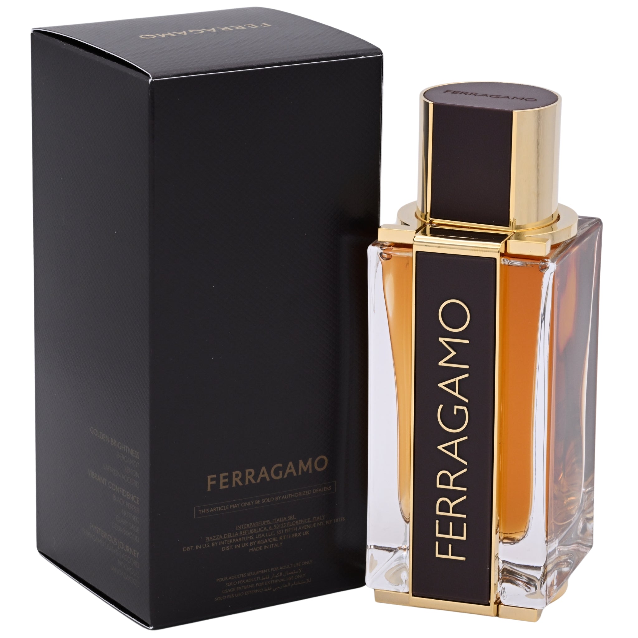 Salvatore Ferragamo Ferragamo Spicy Leather Parfum Spray for Men 3.4 oz (New Retail Box)