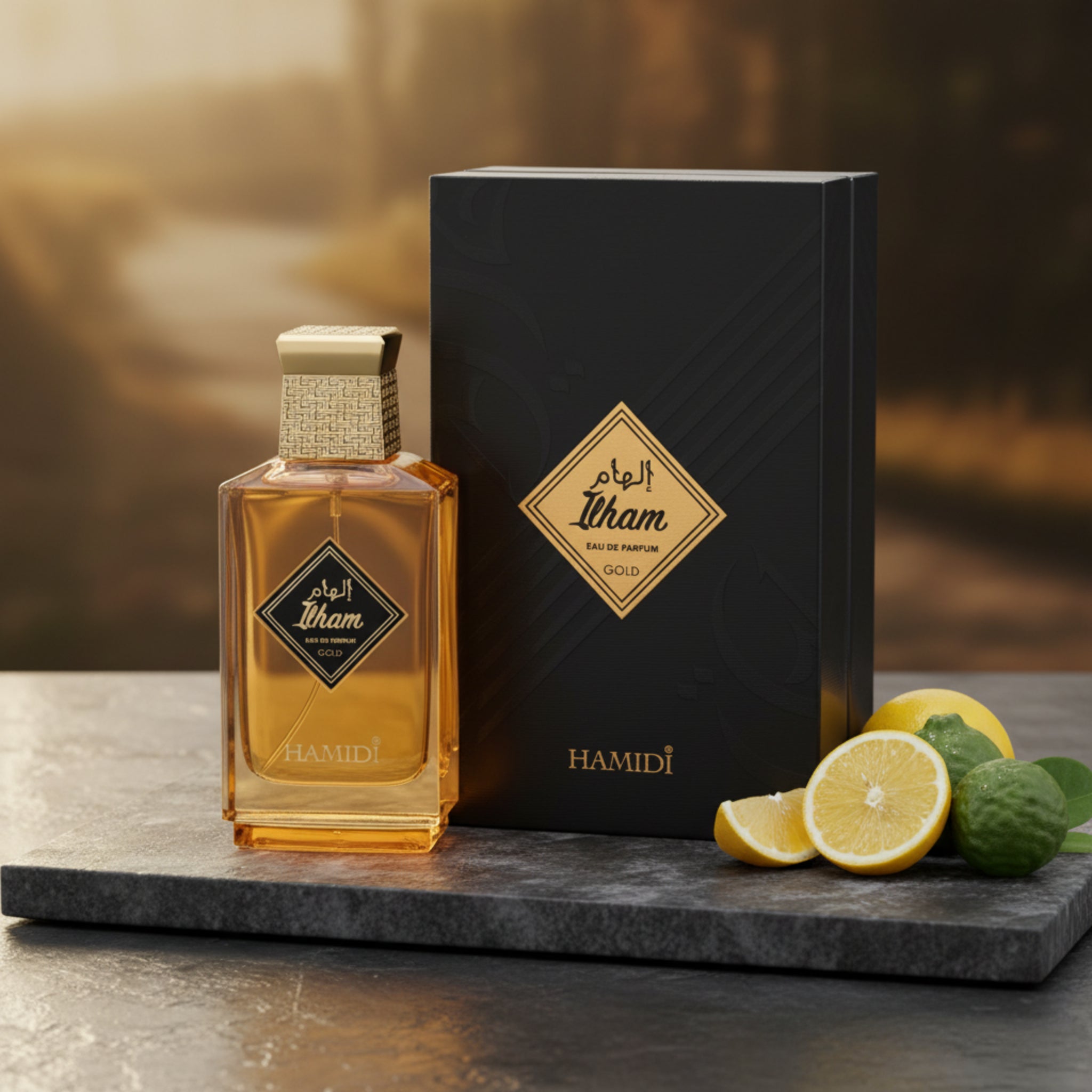 Hamidi Ilham Gold EDP Unisex Spray 3.4 oz 100ml New Box