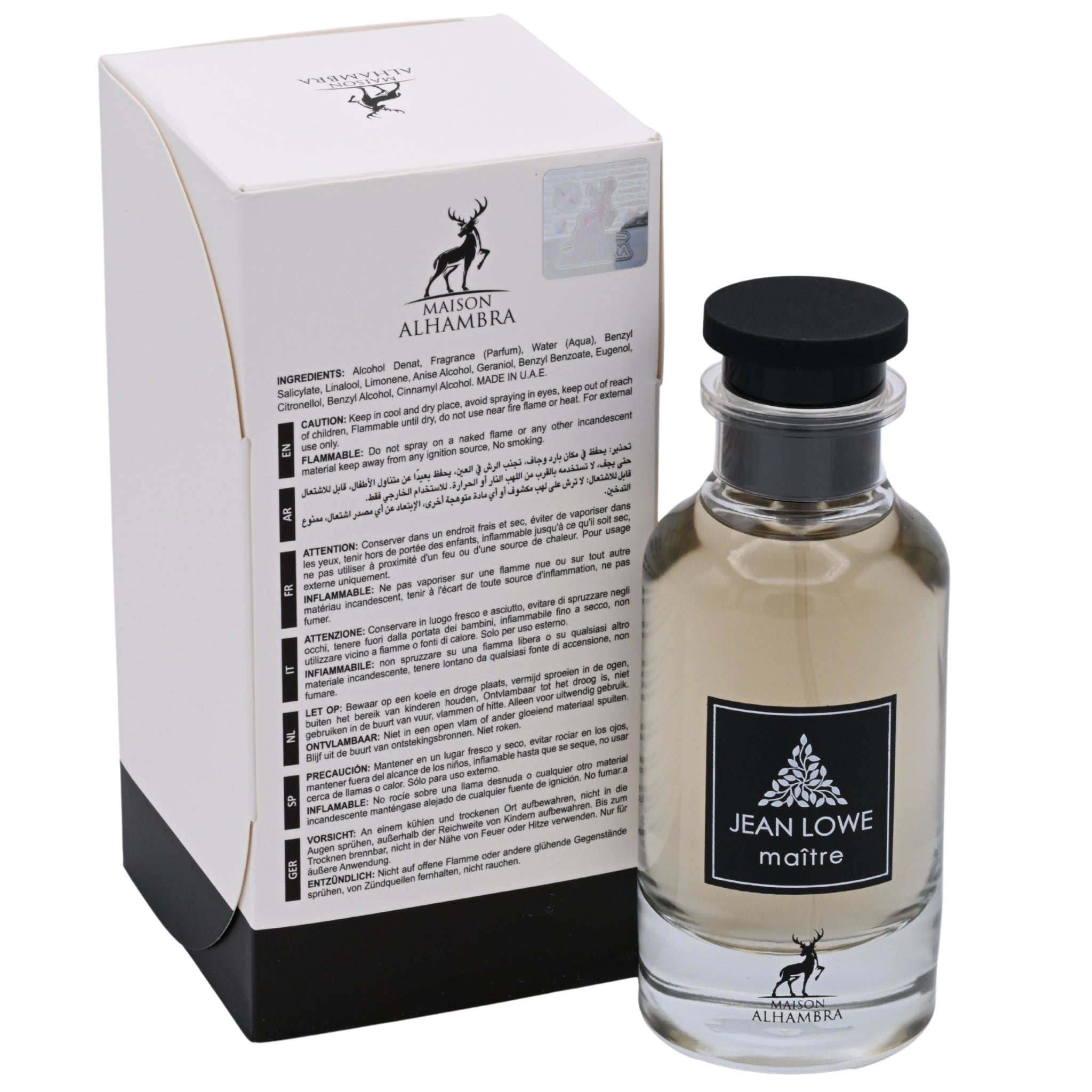Maison Alhambra Jean Lowe Maître Eau de Parfum Spray Unisex 3.4 oz (100 ml) NIB
