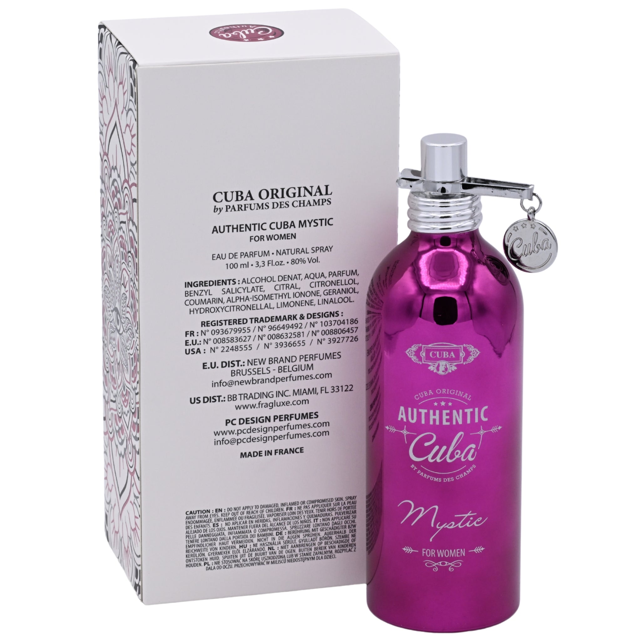 Cuba Authentic Mystic Eau de Parfum (EDP) Spray for Women 3.3 oz by Cuba