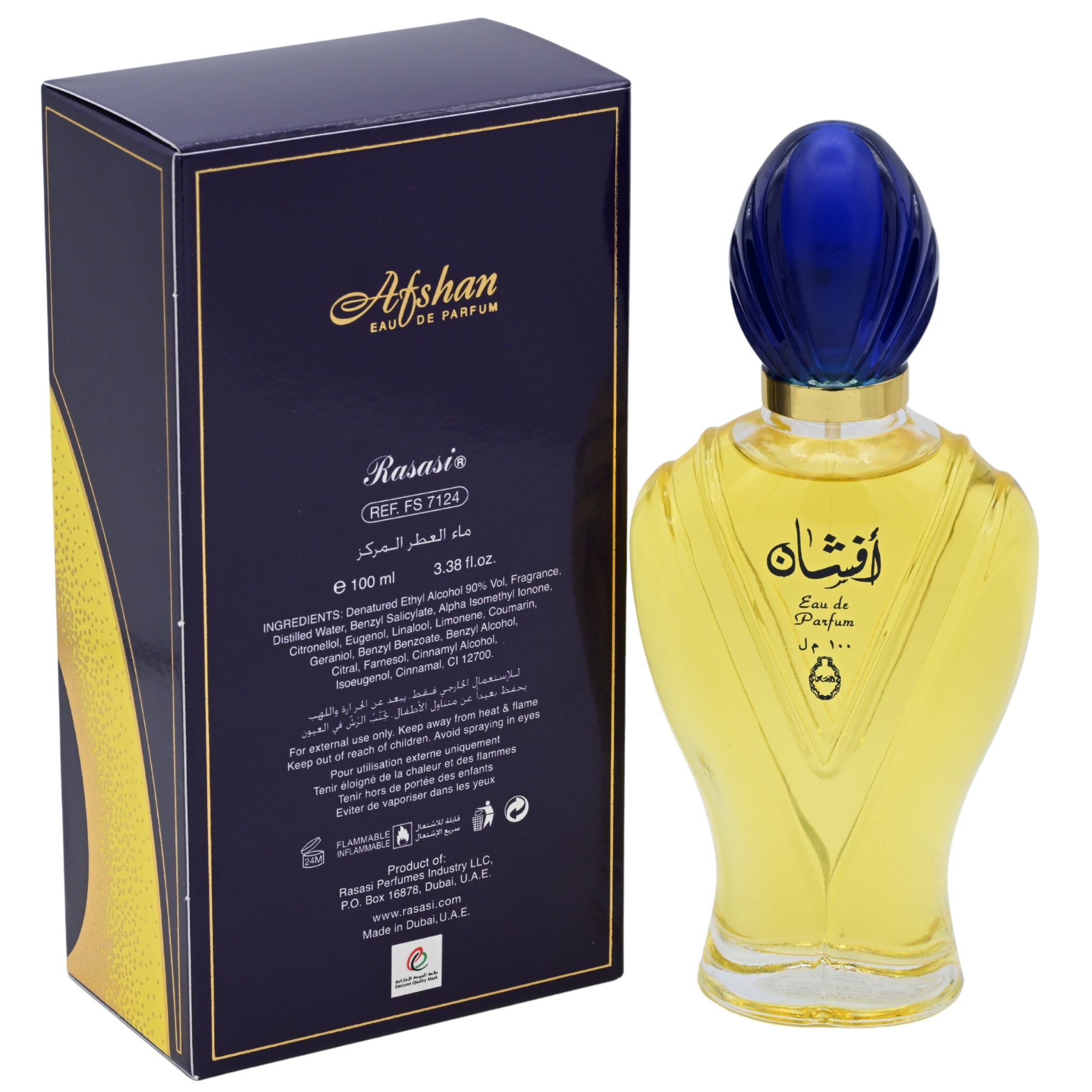 Rasasi Afshan Eau de Parfum Spray for Women 3.38 fl oz (100 ml) New Retail Box