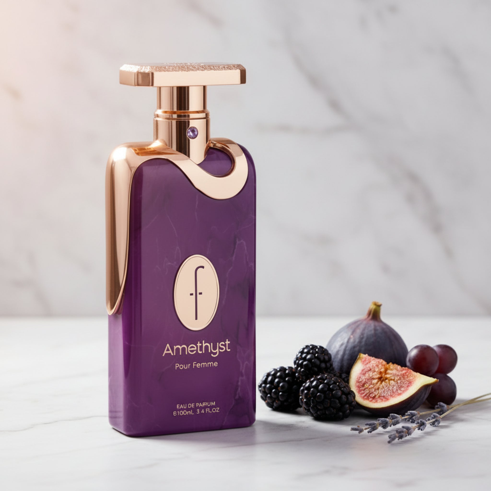 Flavia Amethyst Pour Femme Eau de Parfum (EDP) Spray for Women, 3.4 oz (100 ml) - New Retail Box