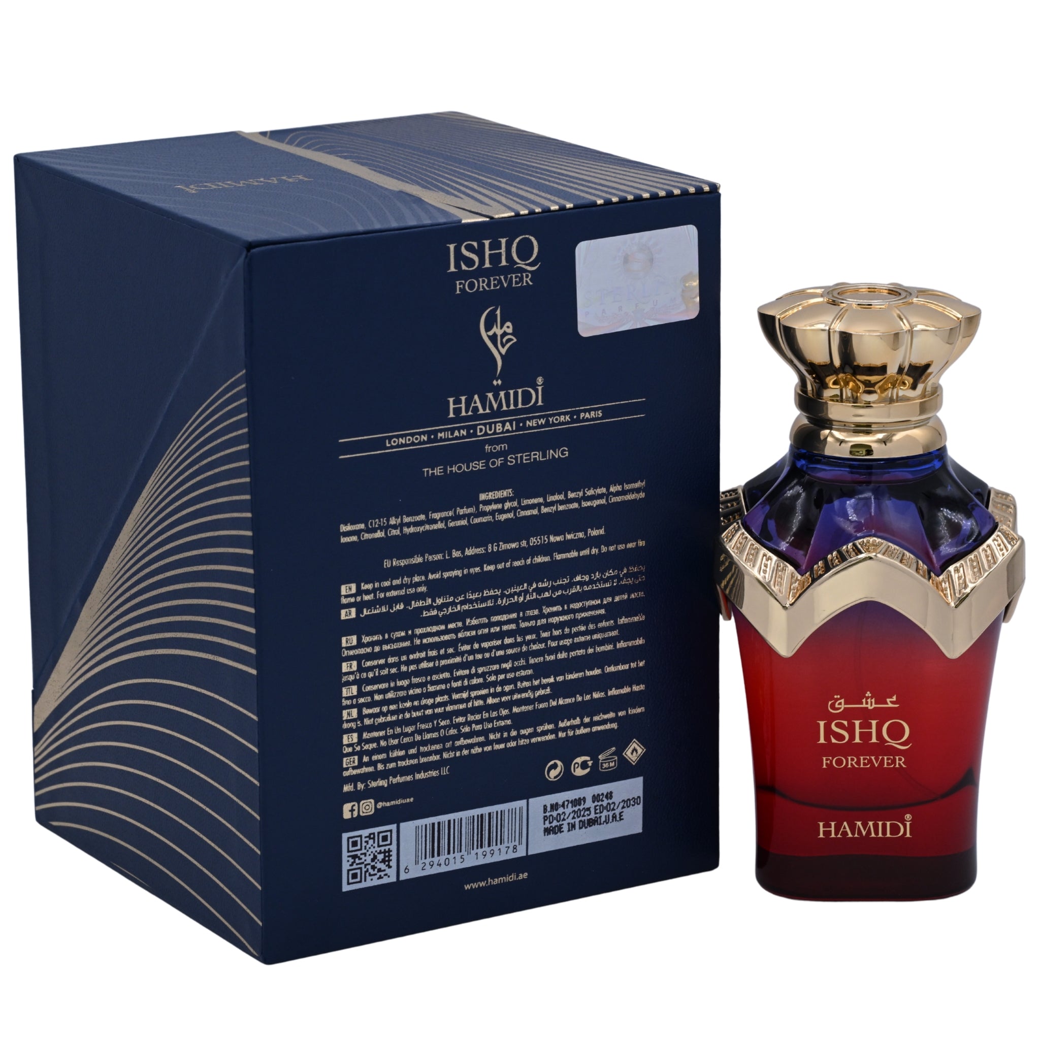 Hamidi Ishq Forever Eau de Parfum Spray for Women 3.4 oz (100 ml) New Retail Box