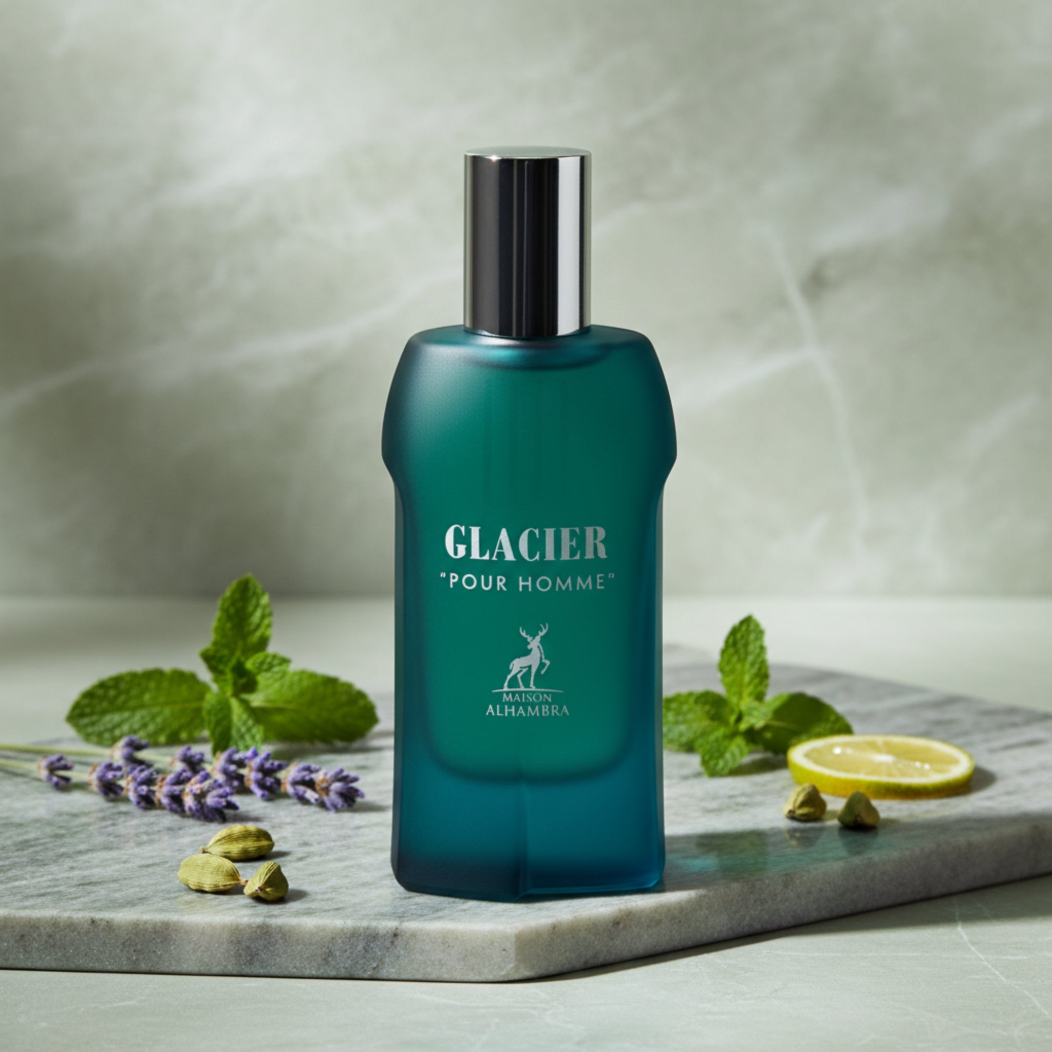Maison Alhambra Glacier Pour Homme EDP Spray Men 3.4 oz 100ml New Box