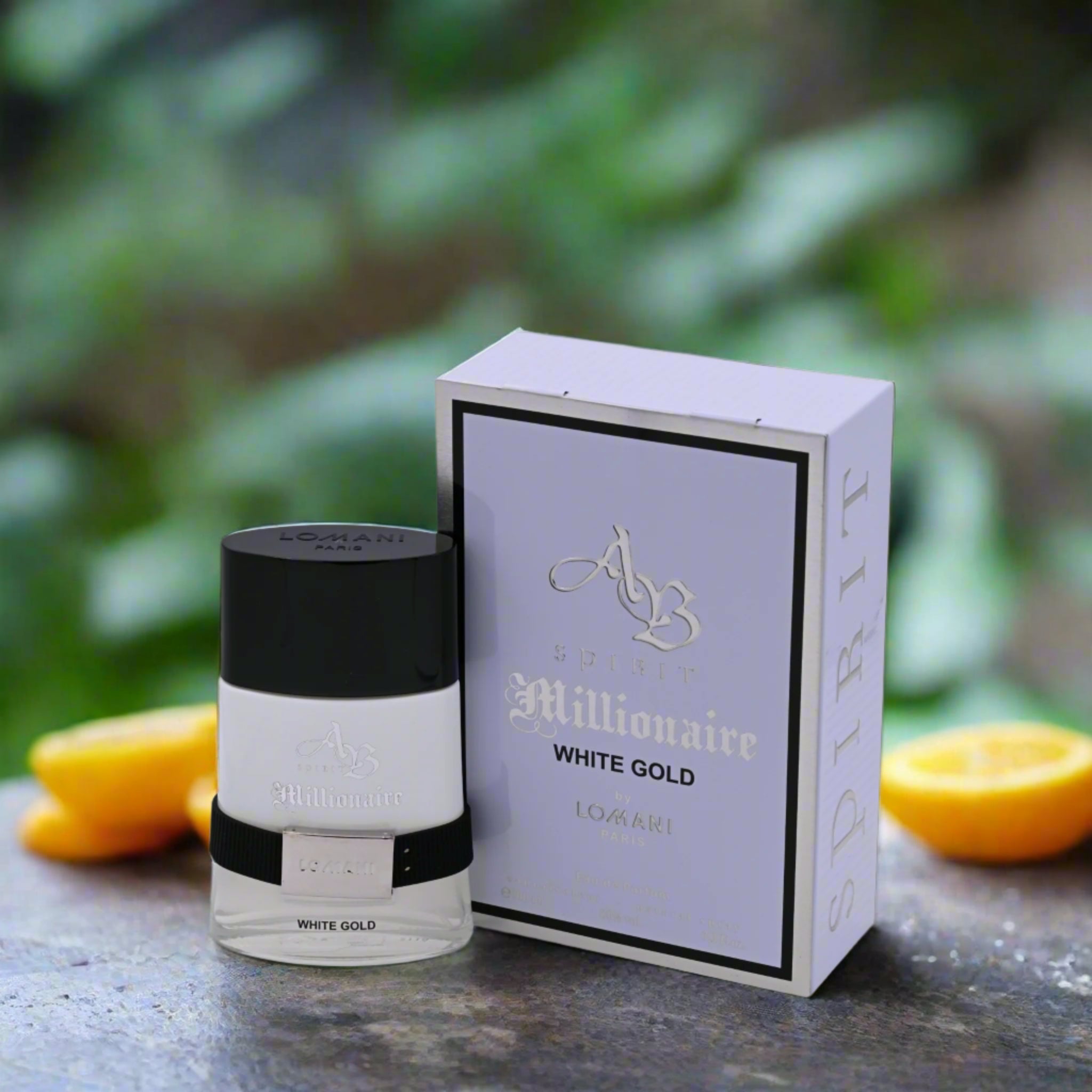 AB Spirit Millionaire White Gold by Lomani for men EDP 3.3 / 3.4 oz New in Box