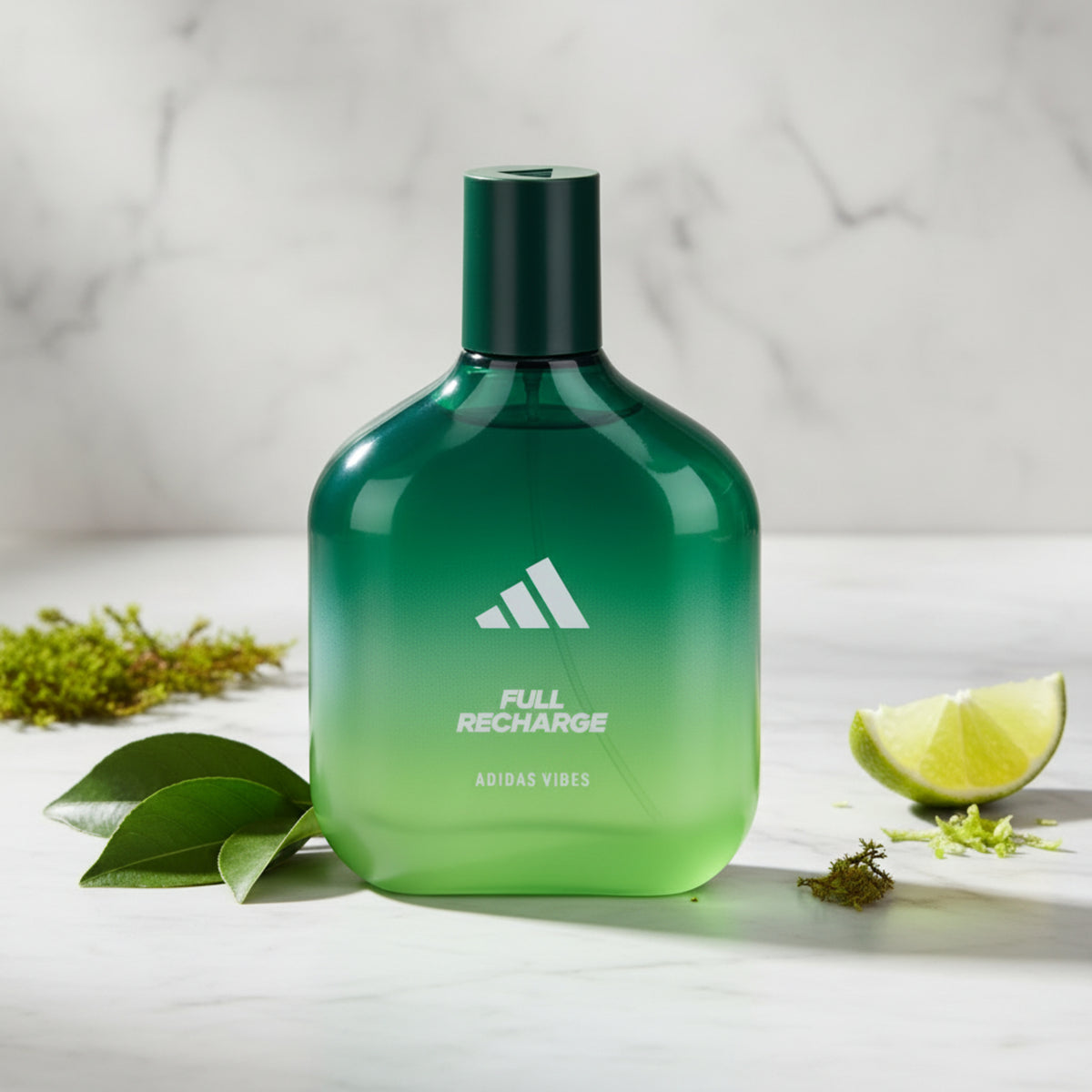 Adidas Vibes Full Recharge Eau de Parfum Spray for Men 3.3 fl oz (100 ml) by Coty