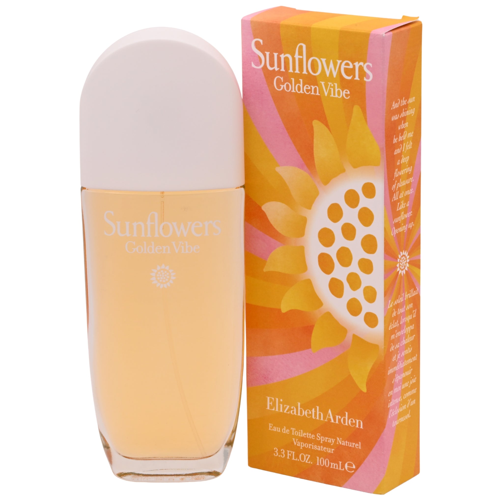 Elizabeth Arden Sunflowers Golden Vibe Eau de Toilette Spray for Women 3.3 oz (100 ml) New in Box