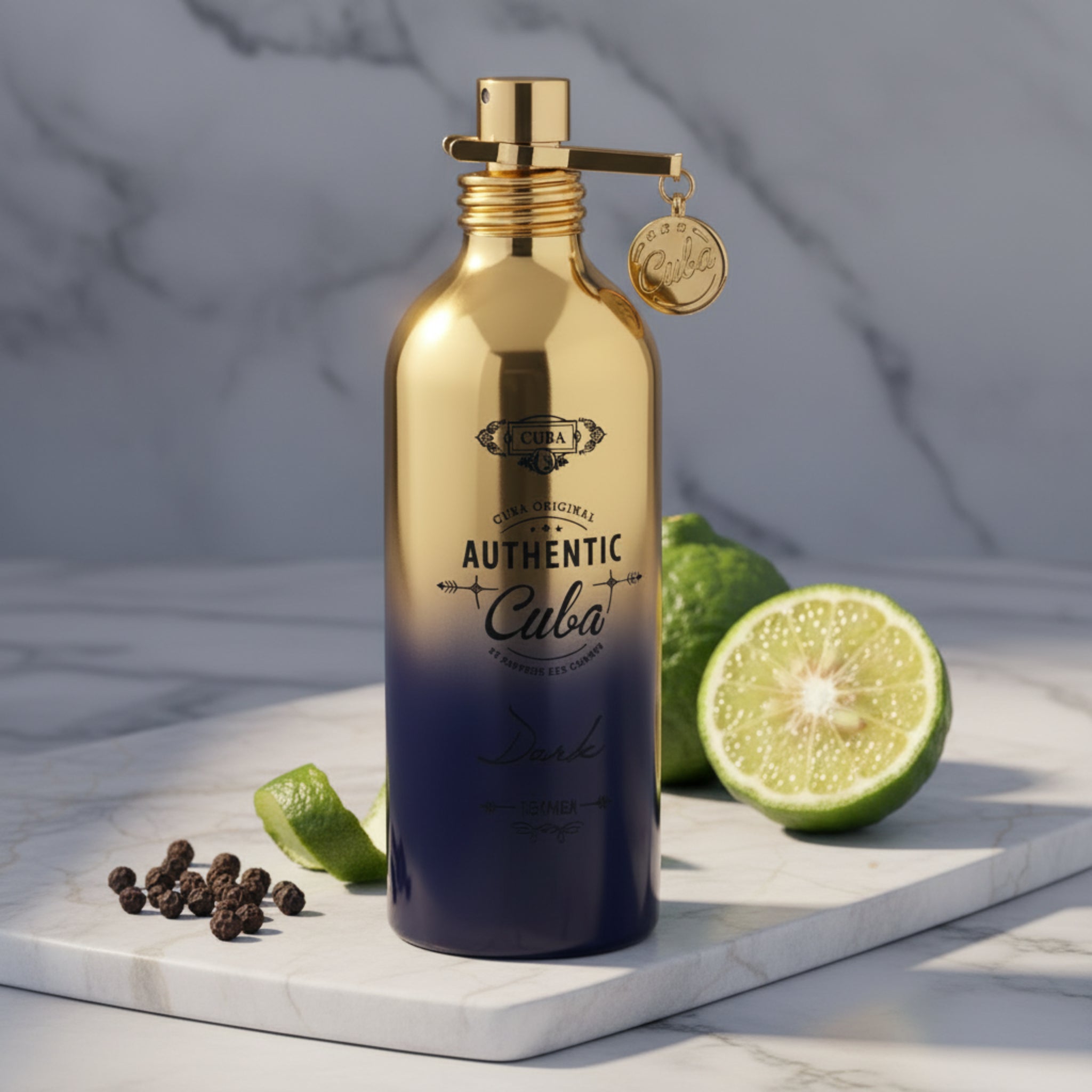 Cuba Authentic Dark Eau de Toilette (EDT) Spray for Men 3.3 oz by Cuba