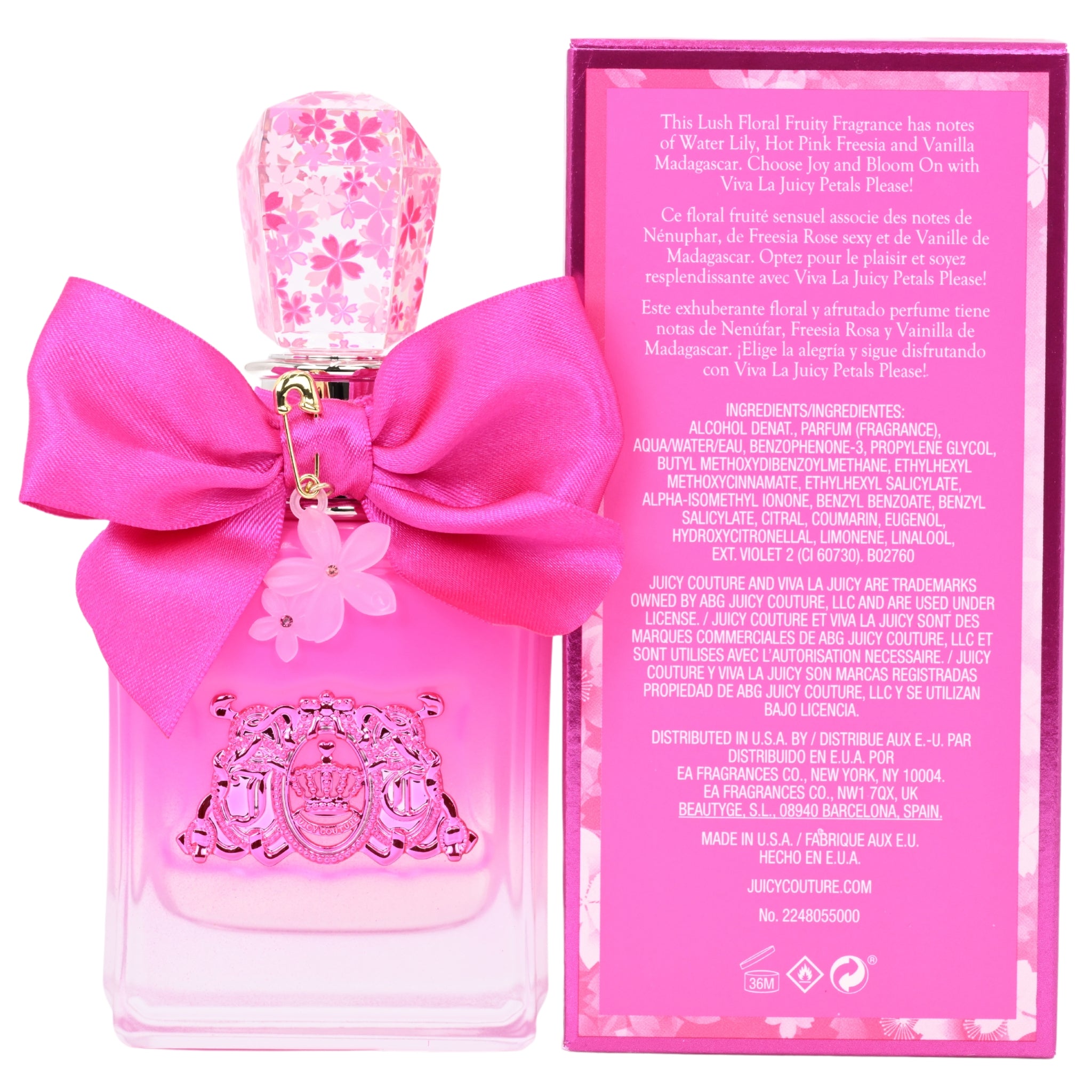 Viva La Juicy Petals Please by Juicy Couture for her EDP 3.3 / 3.4 oz New in Box