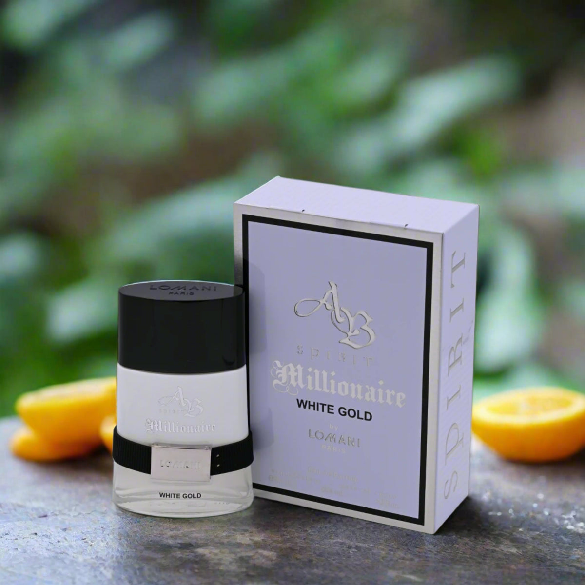 AB Spirit Millionaire White Gold by Lomani for men EDP 3.3 / 3.4 oz New in Box 3610400037185