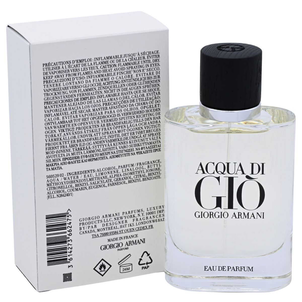 Acqua Di Gio by Giorgio Armani Cologne for Men EDP 2.5 oz New in Box 3614273662475