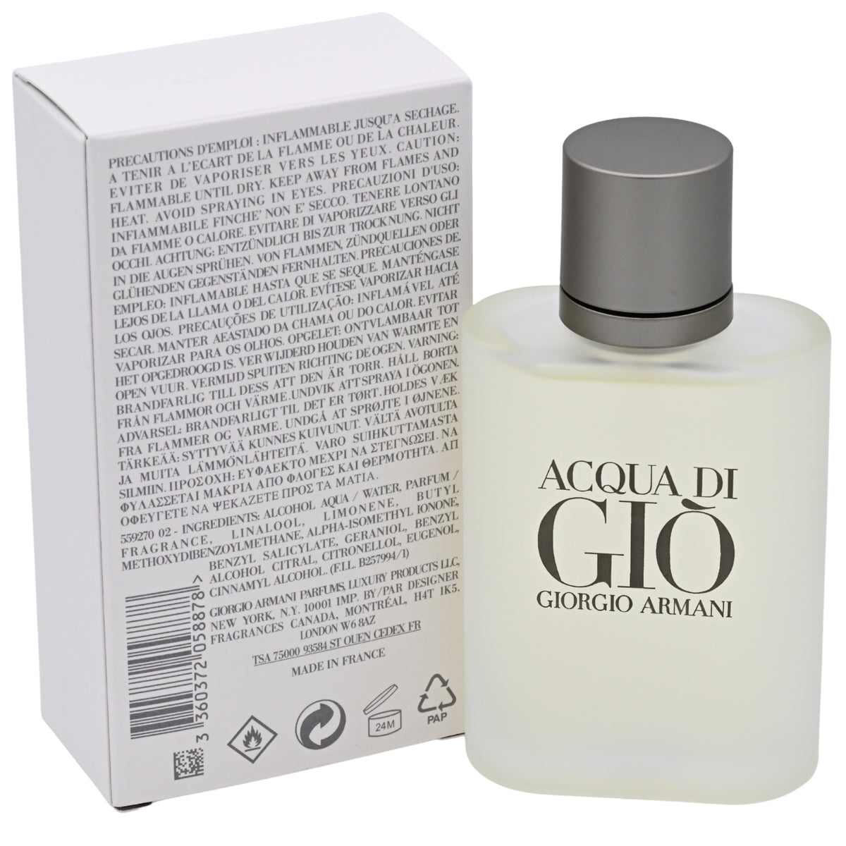 ACQUA DI GIO by Giorgio Armani for men cologne edt 3.4 oz 3.3 New in Box 3614273955546