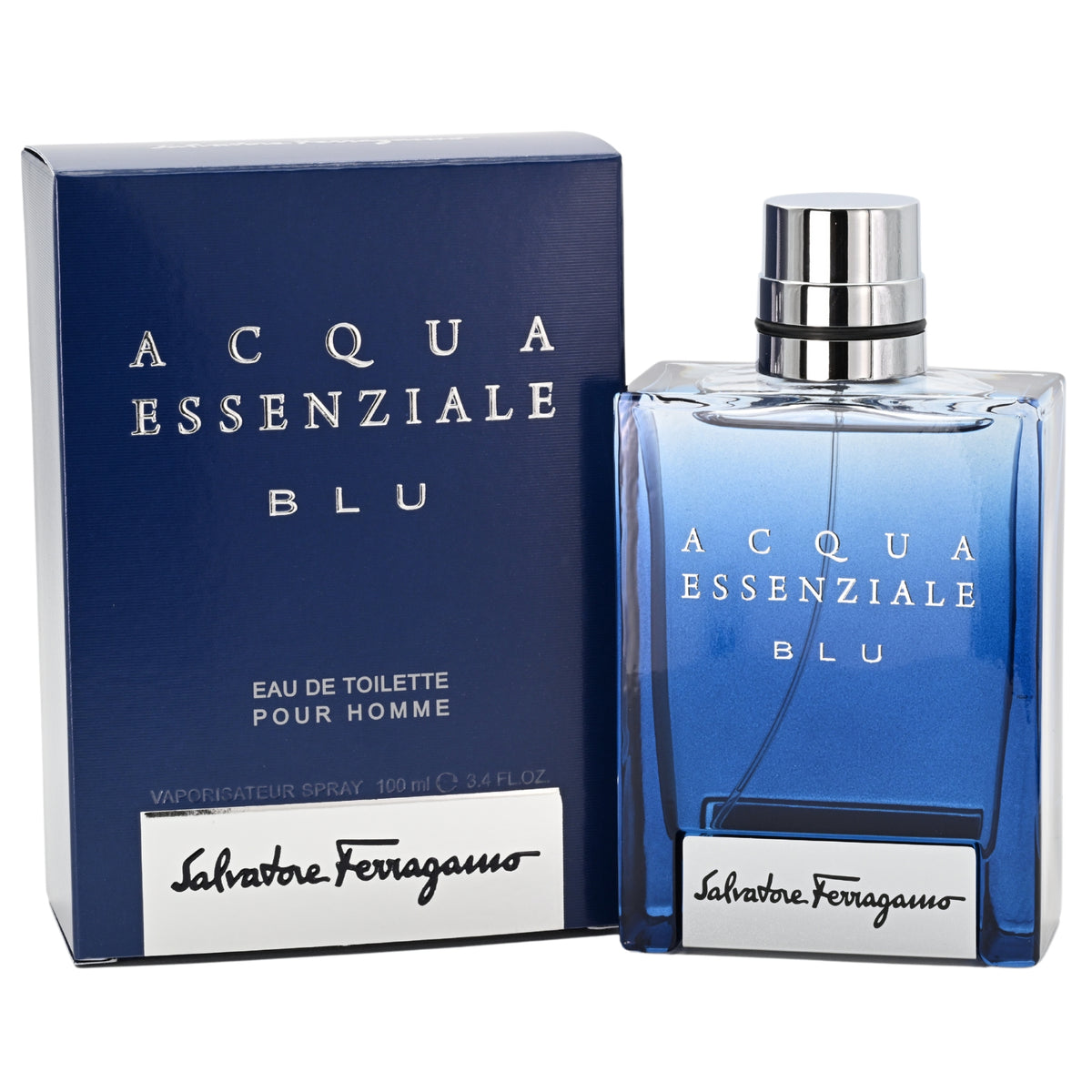 ACQUA ESSENZIALE BLU by Salvatore Ferragamo for men 3.4 oz 3.3 edt New in Box 8052464891467