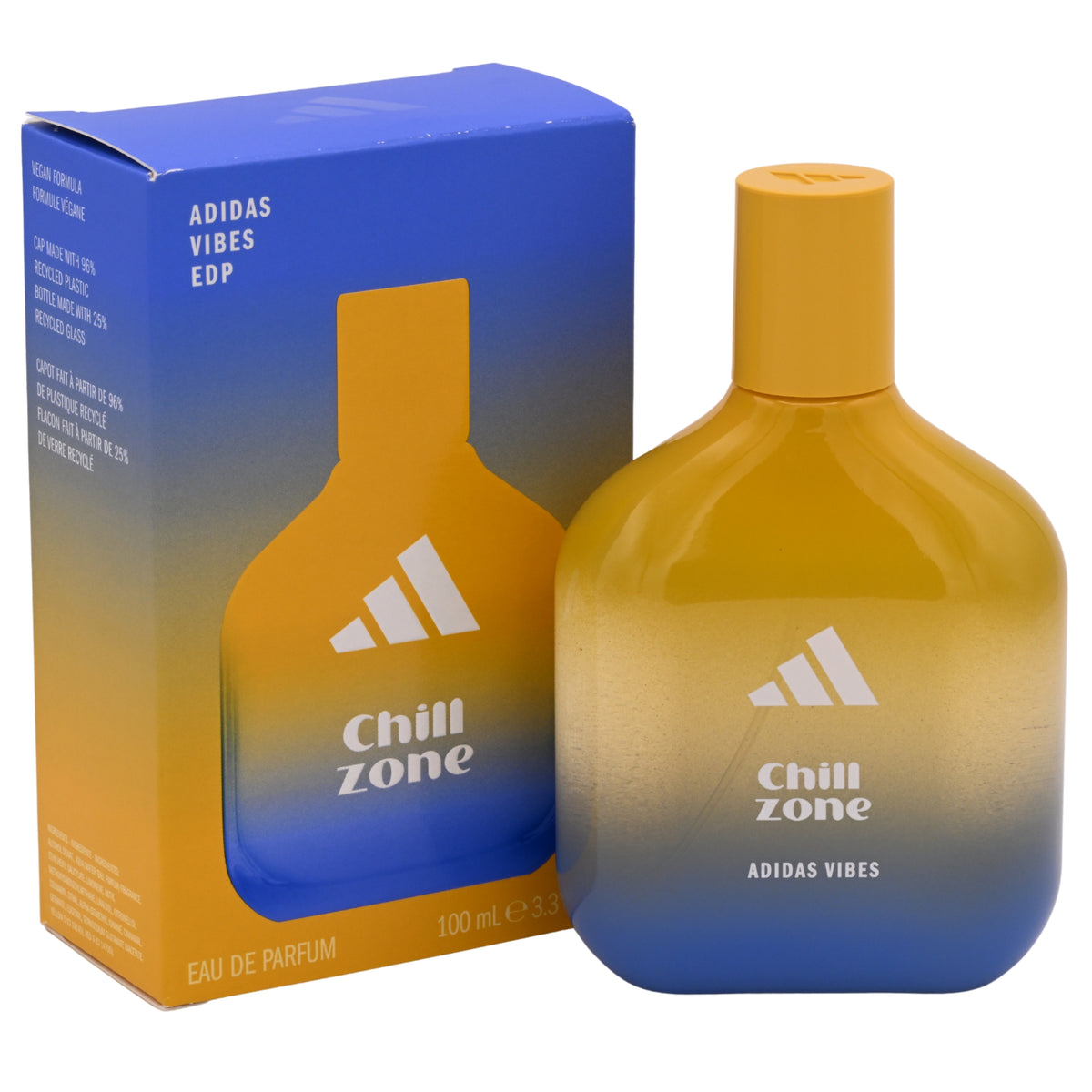 Adidas Vibes Chill Zone Eau de Parfum (EDP) Spray Unisex 3.3 oz / 100 ml New Retail Box 3616305447197