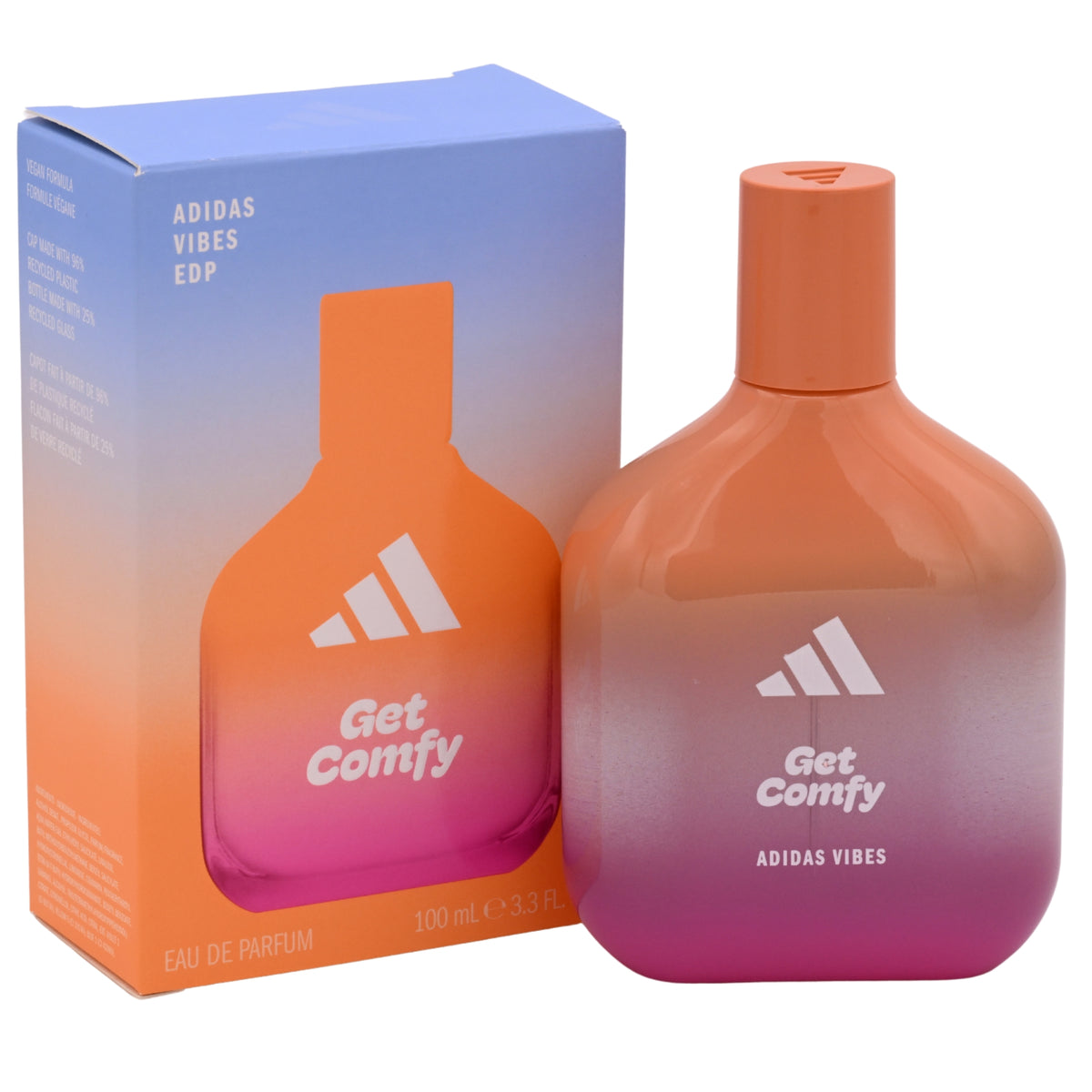 Adidas Vibes Get Comfy Eau de Parfum Spray for Men 3.3 oz (100 ml) - New Retail Box 3616305447166