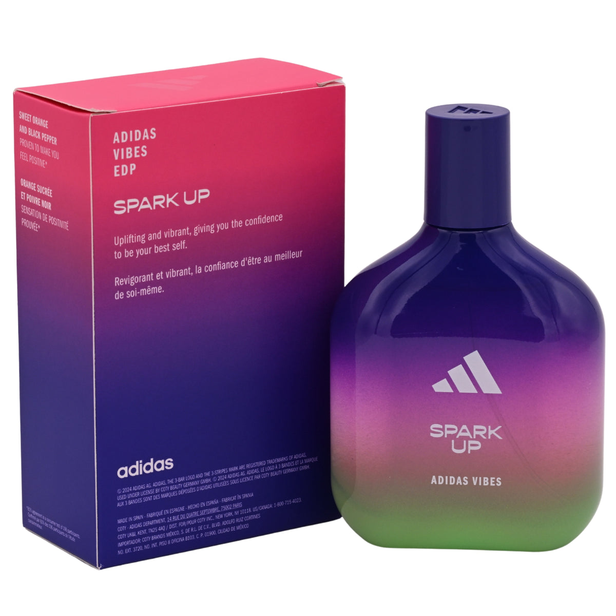 Adidas Vibes Spark Up Eau de Parfum Spray Unisex 3.3 fl oz (100 ml) - Adidas 3616305447210