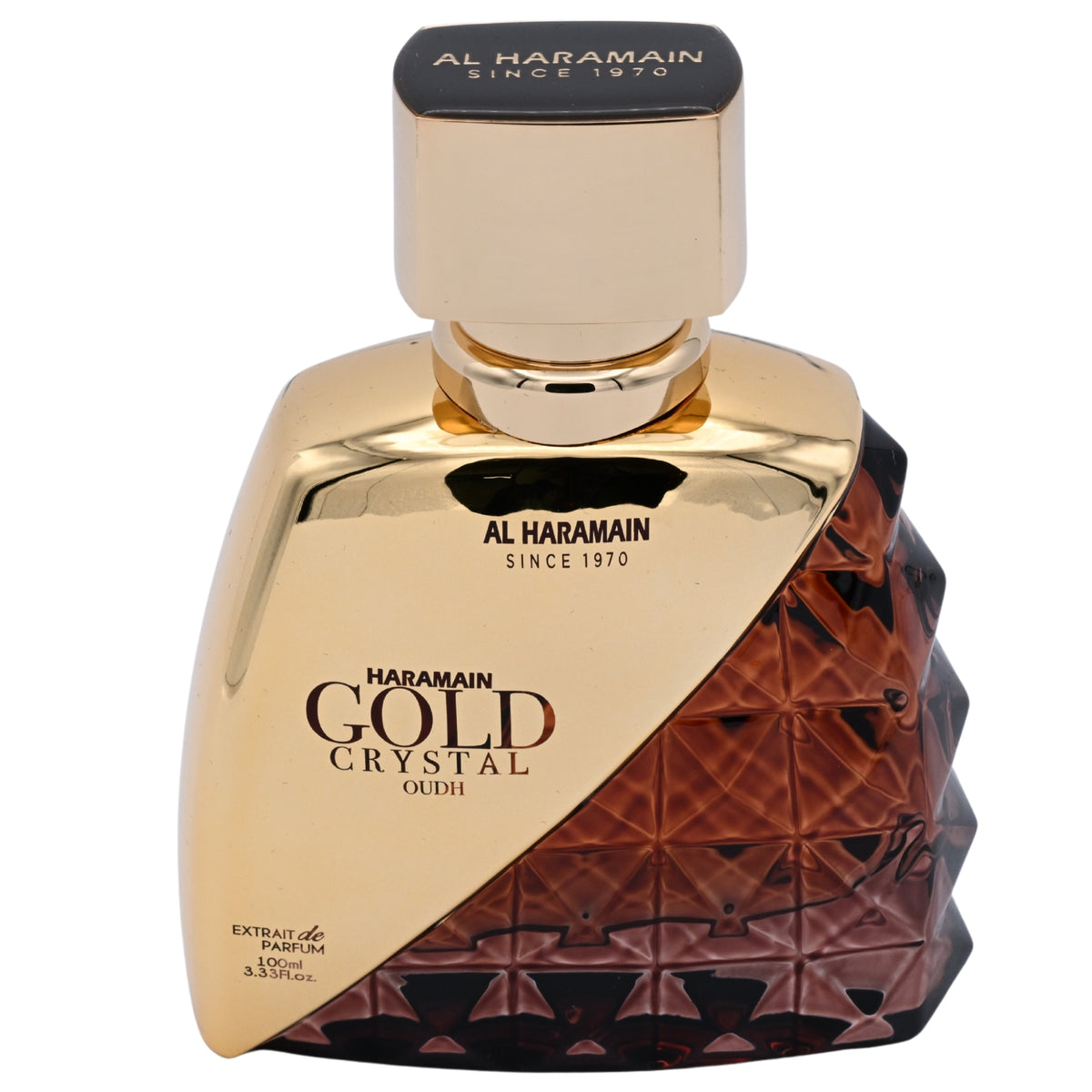 Al Haramain Gold Crystal Oudh Extrait de Parfum Spray Unisex 3.33 oz (100ml) New Retail Box 6291106813524