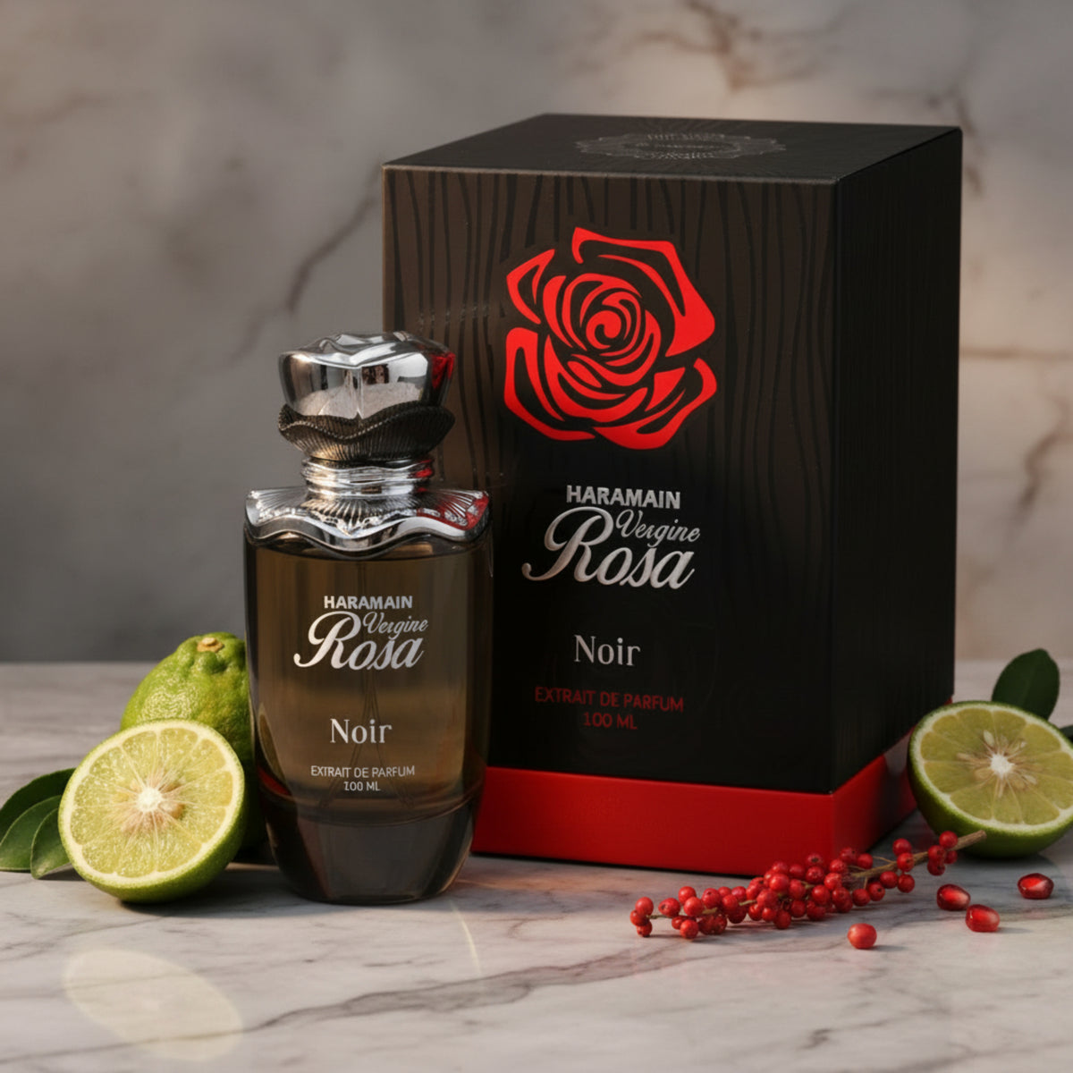 Al Haramain Vergine Rosa Noir Extrait de Parfum Spray for Women 3.4 oz (100ml) New Retail Box 6291106814453