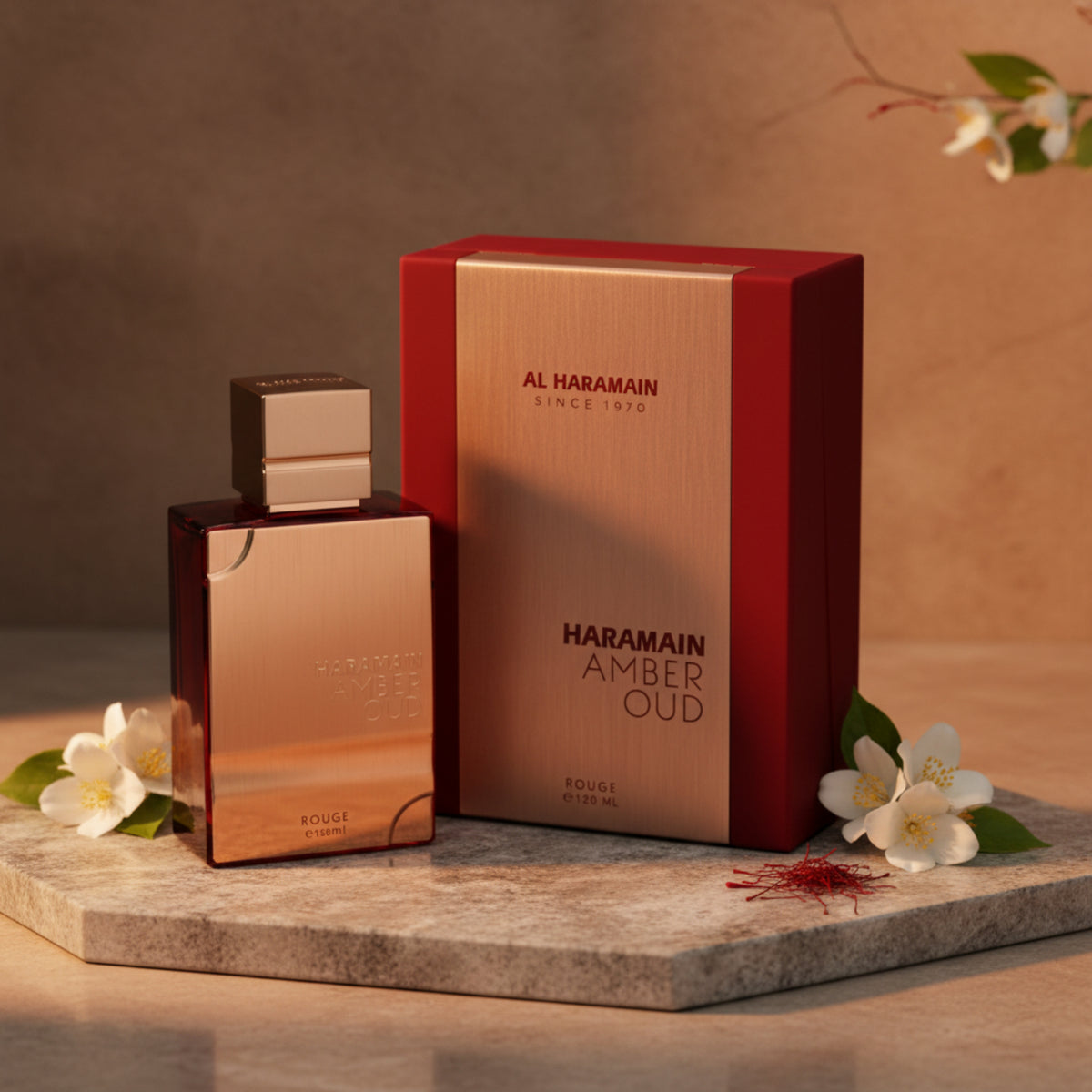 Amber Oud Rouge by Al Haramain for unisex EDP 4.0 oz New in Box 6291100132485