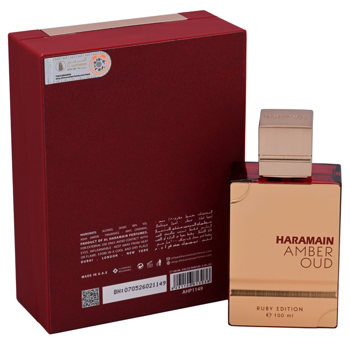 Amber Oud Ruby Edition by Al Haramain perfume unisex EDP 3.3 / 3.4 oz New in Box 6291106813036