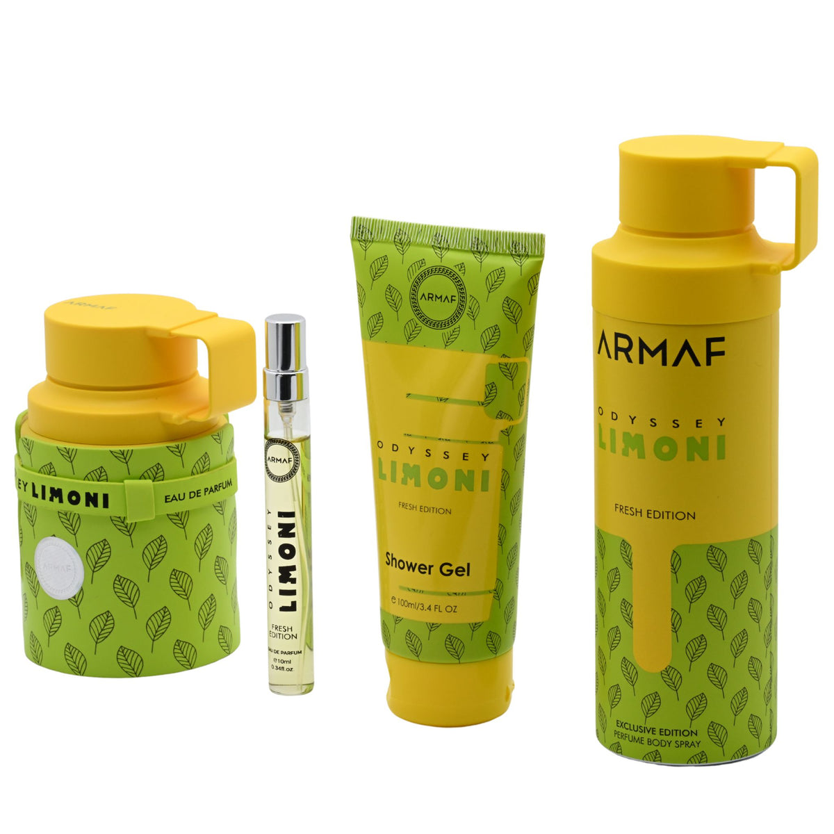 Armaf Odyssey Limoni Fresh Edition EDP Gift Set Men 4-Pc (3.4oz) Armaf 6295199815144