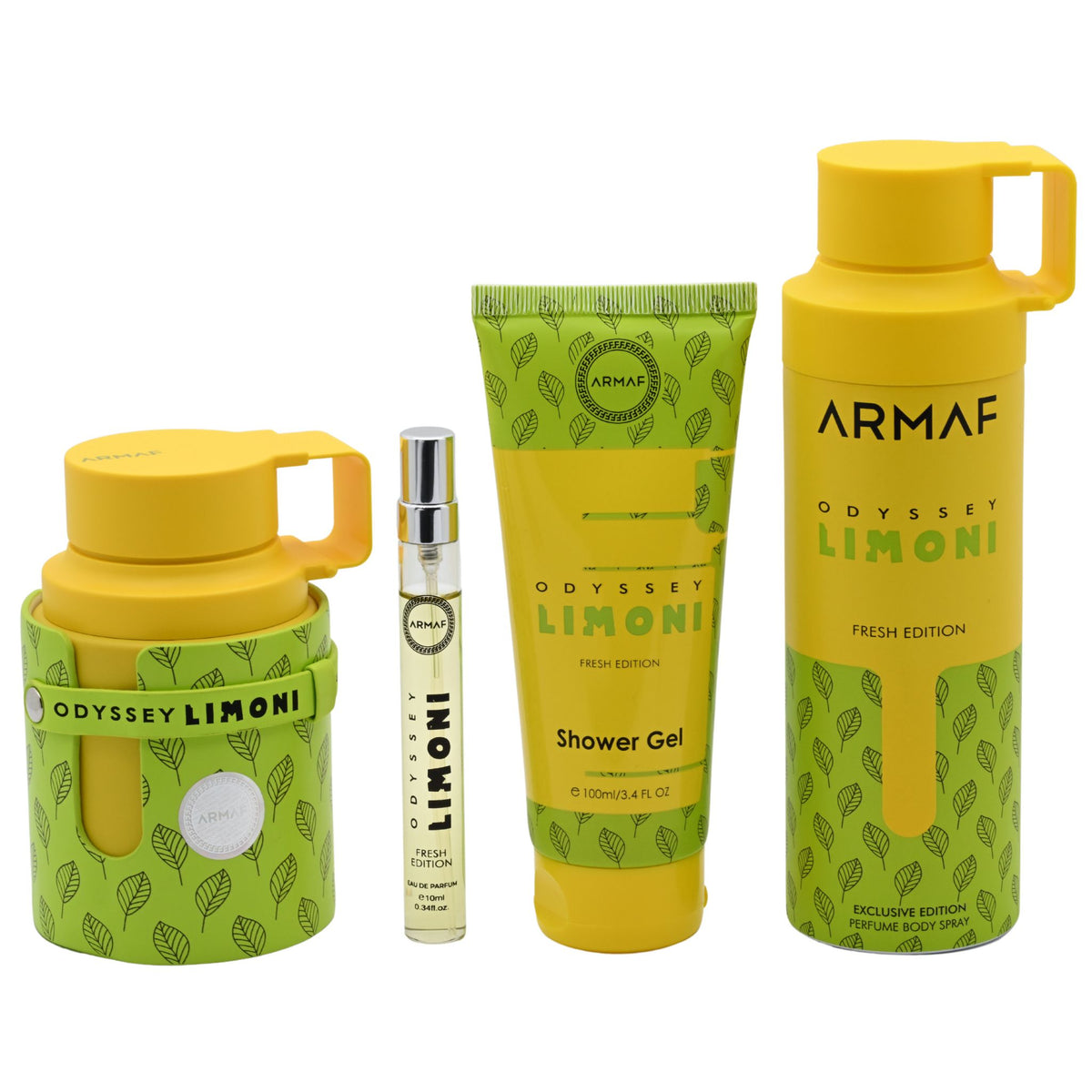 Armaf Odyssey Limoni Fresh Edition EDP Gift Set Men 4-Pc (3.4oz) Armaf 6295199815144