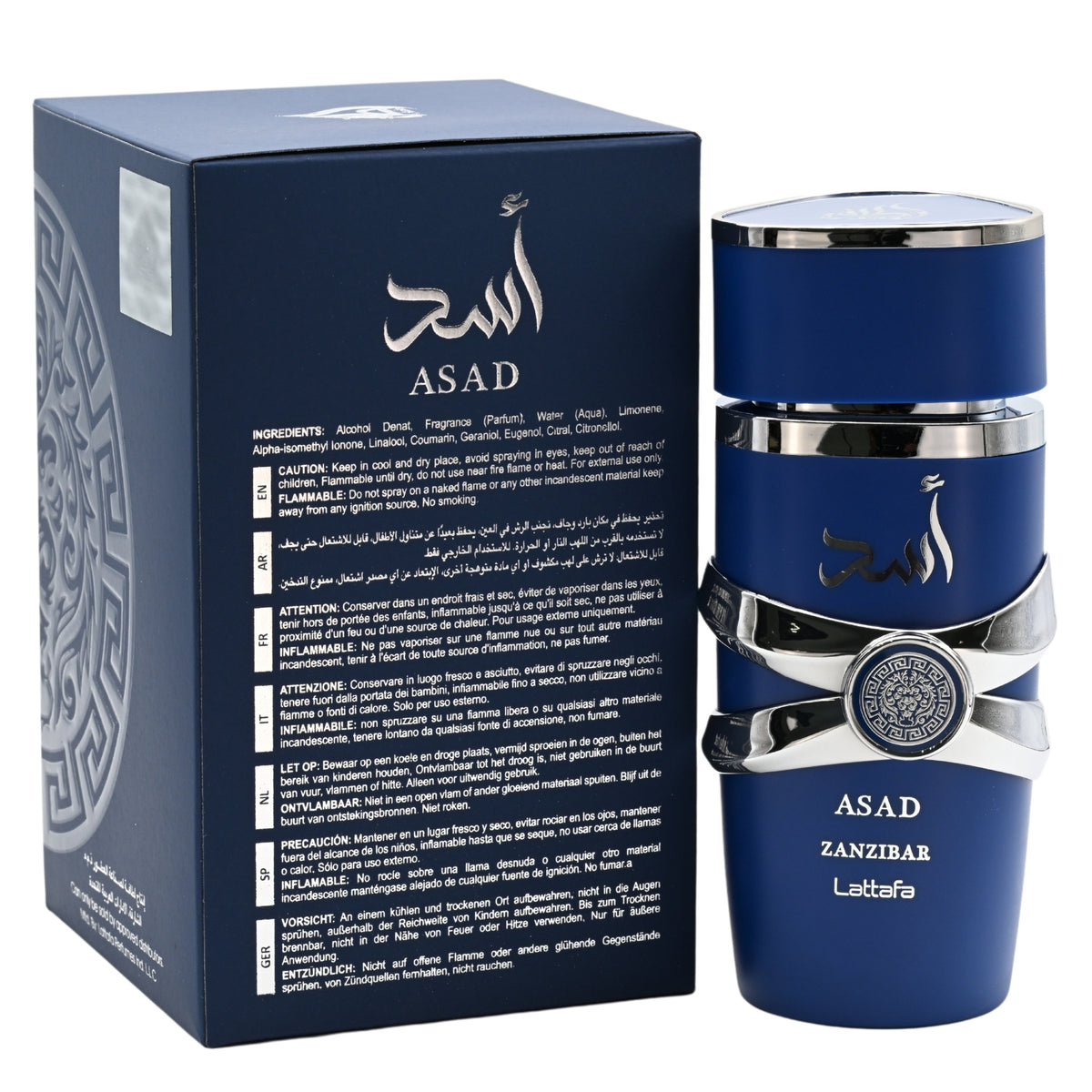 Asad Zanzibar by Lattafa cologne for men EDP 3.3 / 3.4 oz New in Box 6290360598666
