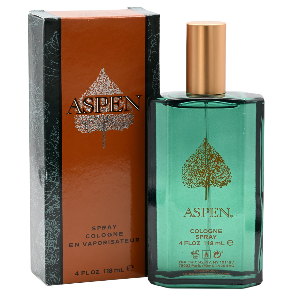 ASPEN for Men by Coty Cologne 4.0 oz New in Box 3614229832259
