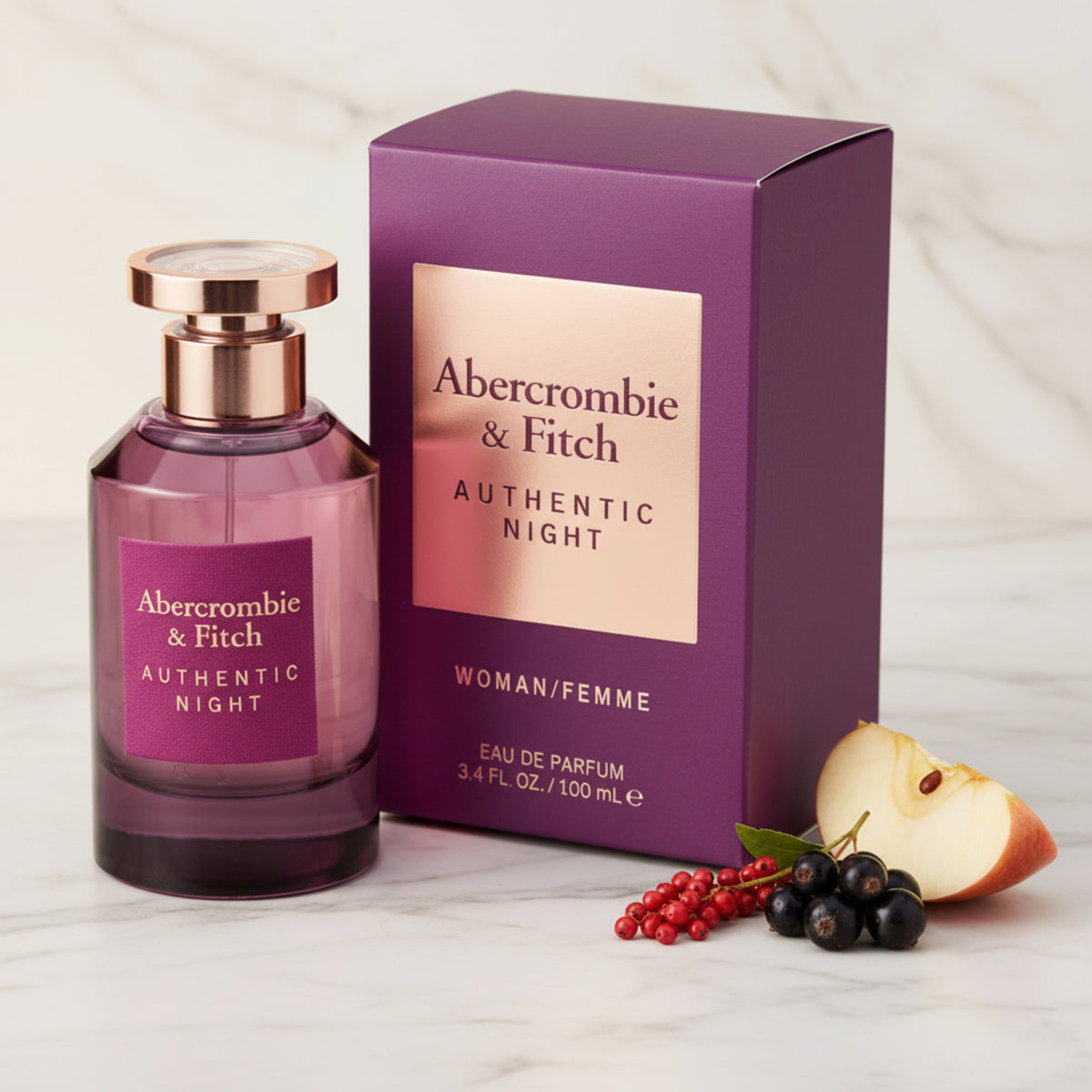 Authentic Night by Abercrombie & Fitch perfume women EDP 3.3 / 3.4 oz New In Box 085715169020