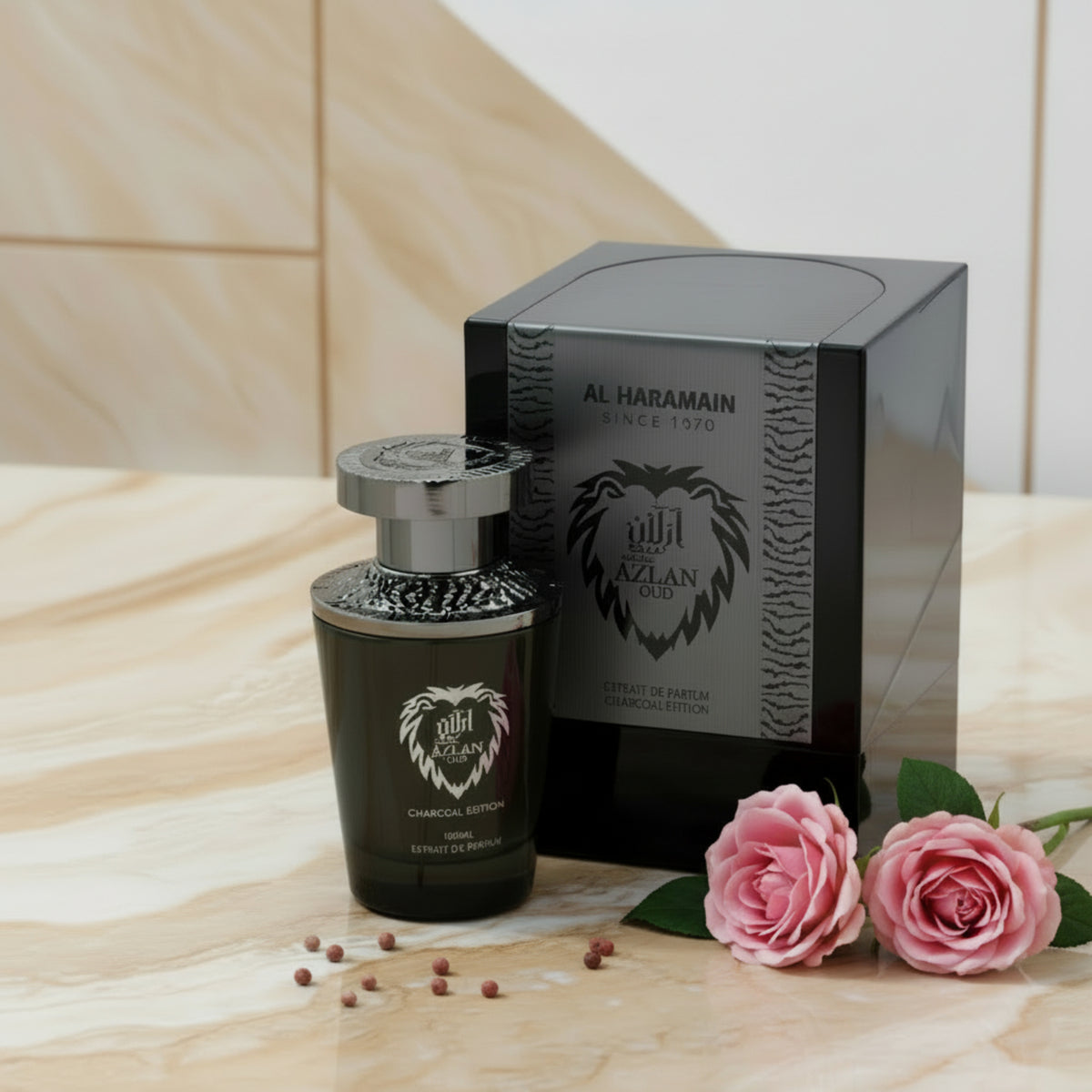 Azlan Oud Charcoal Edition by Al Haramain for Unisex EDP 3.3 / 3.4 oz New in Box 6291106813371