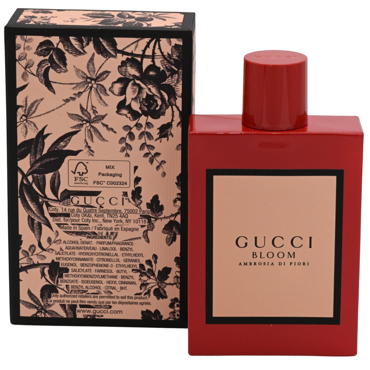 Bloom Ambrosia Di Fiori Intense by Gucci perfume for women EDP 3.3 / 3.4 oz New In Box 3614228958691